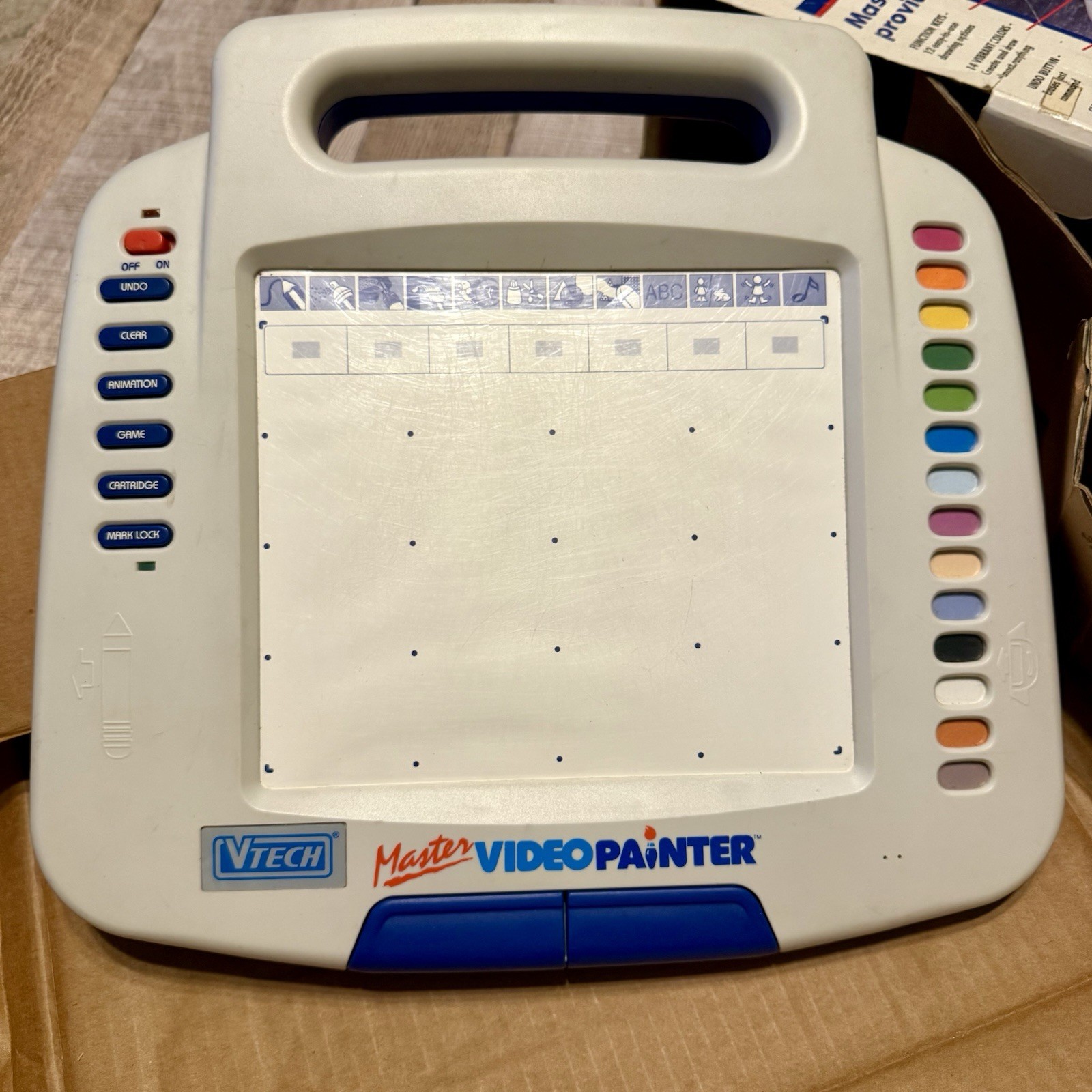 Vintage VTech Master Video Painter In Box Stylus Cord Manual Very Nice