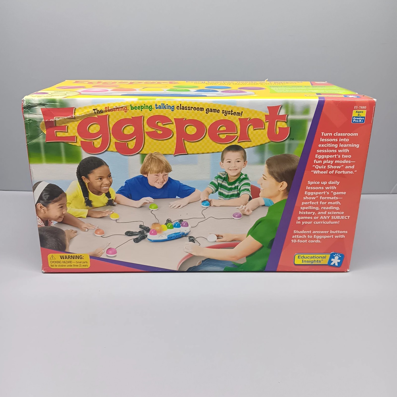 Eggspert Classic Educational Insights Classroom Buzzer Game Math, Spelling, Art