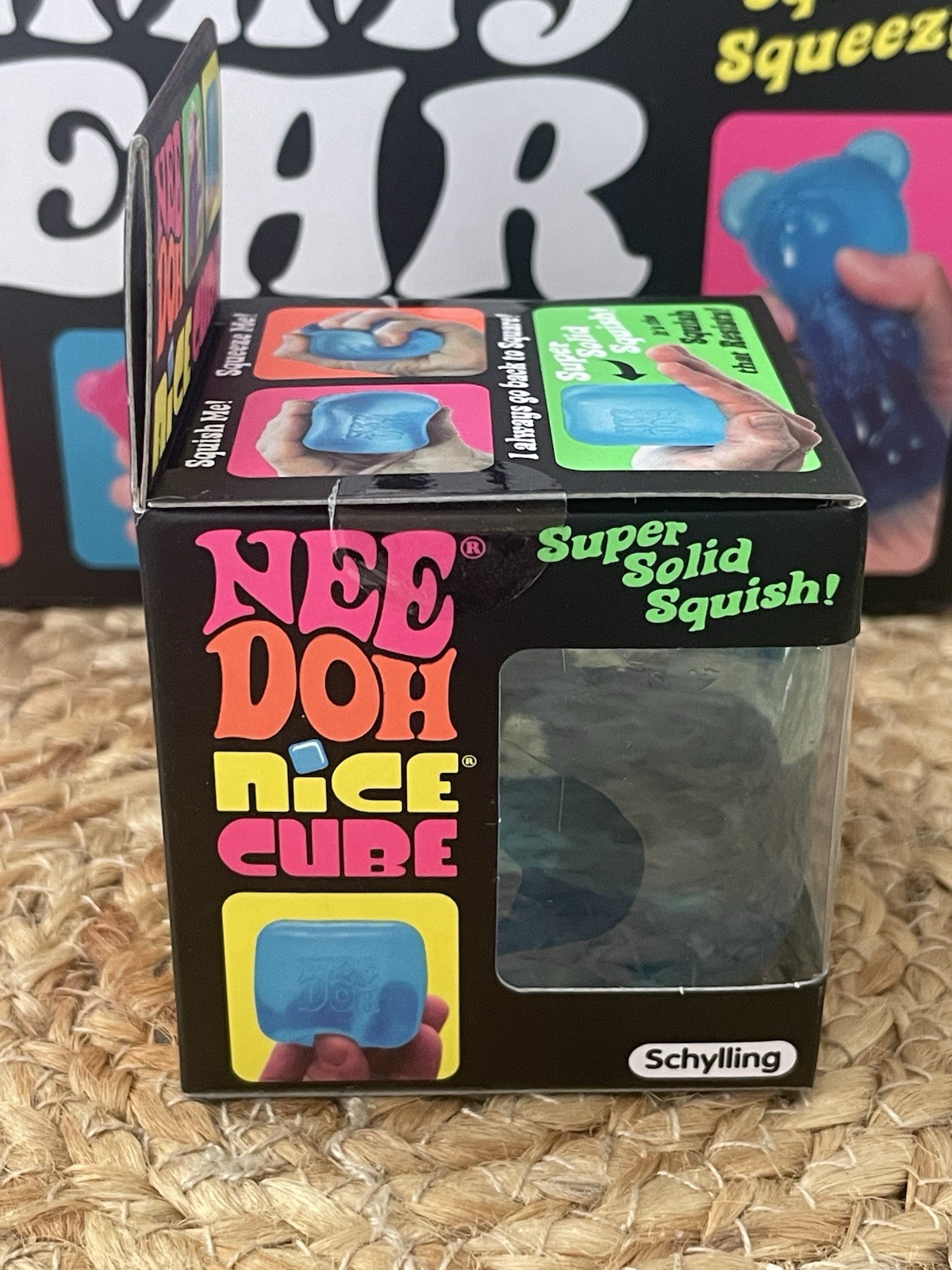🔥NeeDoh Nice Cube – Super Solid Squish! (Blue)- AUTHENTIC-Original Size-NEW 👀