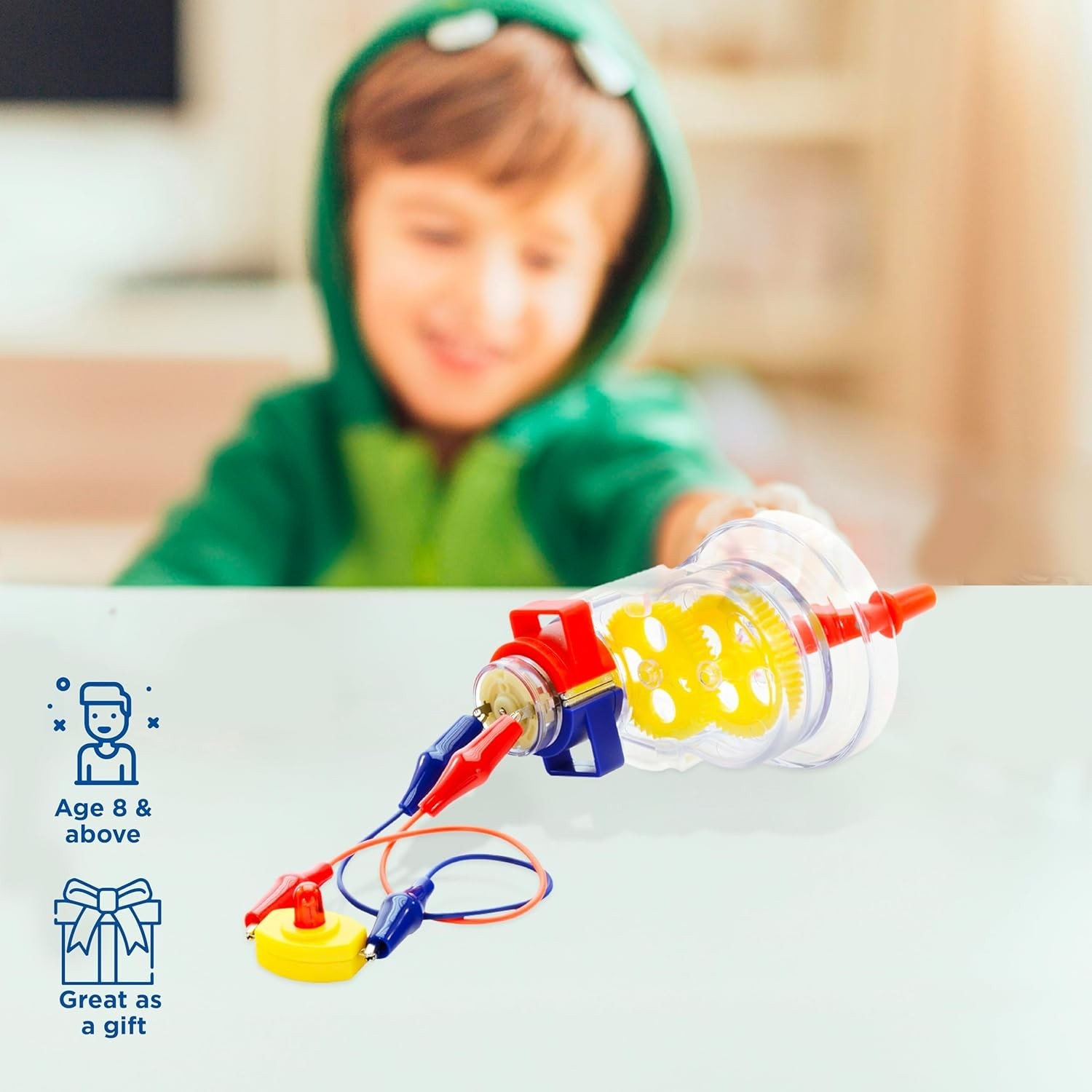 Electric Motor & Generator STEM Kit for Kids Ages 8+ | 25 Experiments with Co…