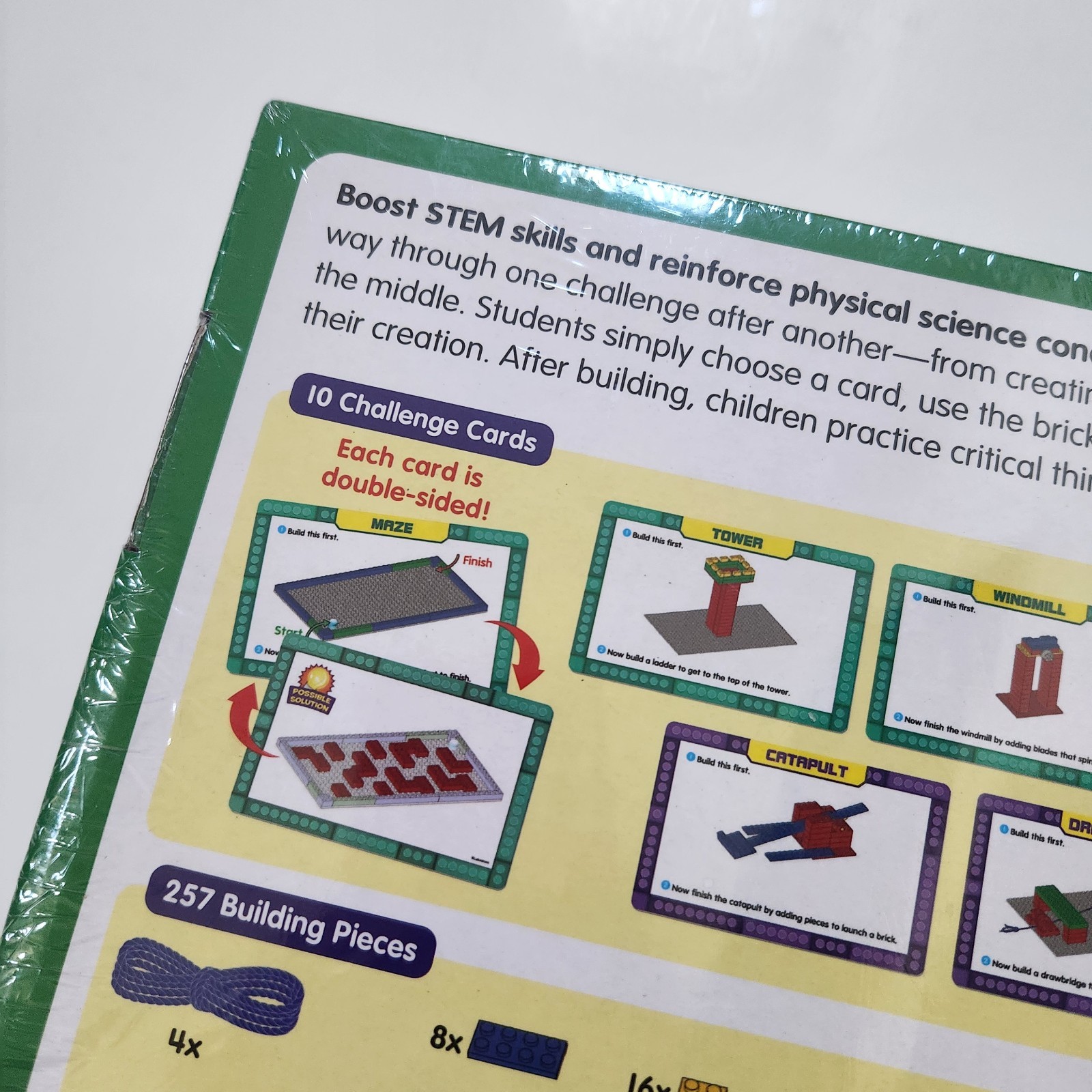 STEM Building Brick Challenge Kit Lakeshore TT759 NEW AND SEALED Math Science