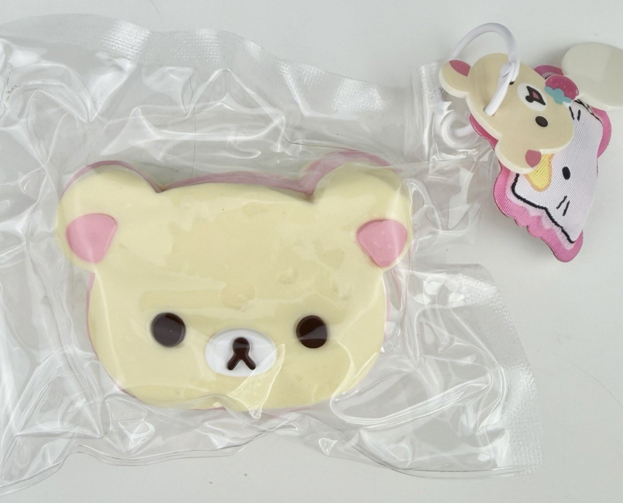 Handmade Taba Squishy Three-Layer Teddy Bear with Charms 5.5 ounce