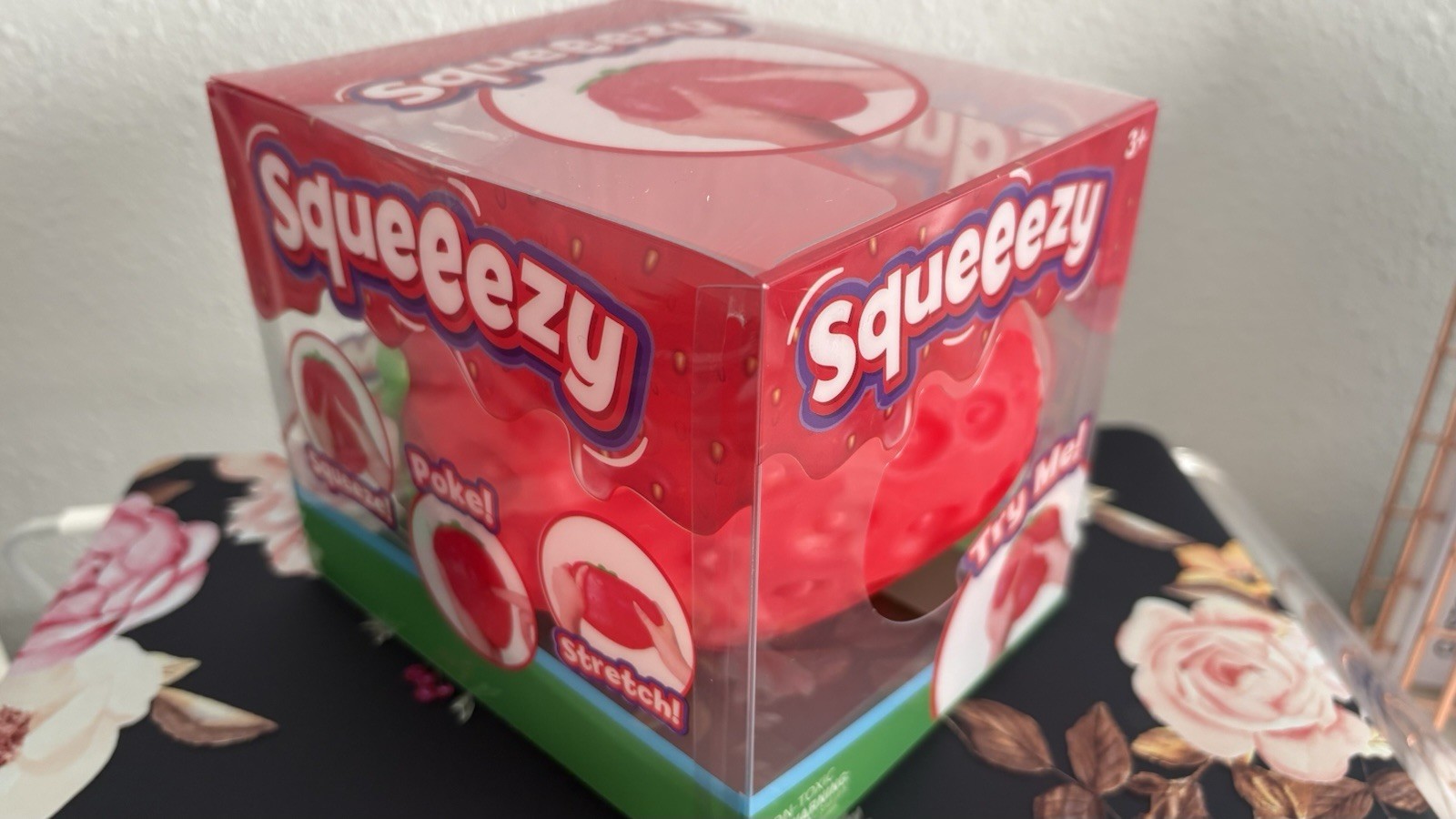 Sunny Days Jumbo Squeezy Strawberry Squishy Toy Stress Relief Sensory Fun