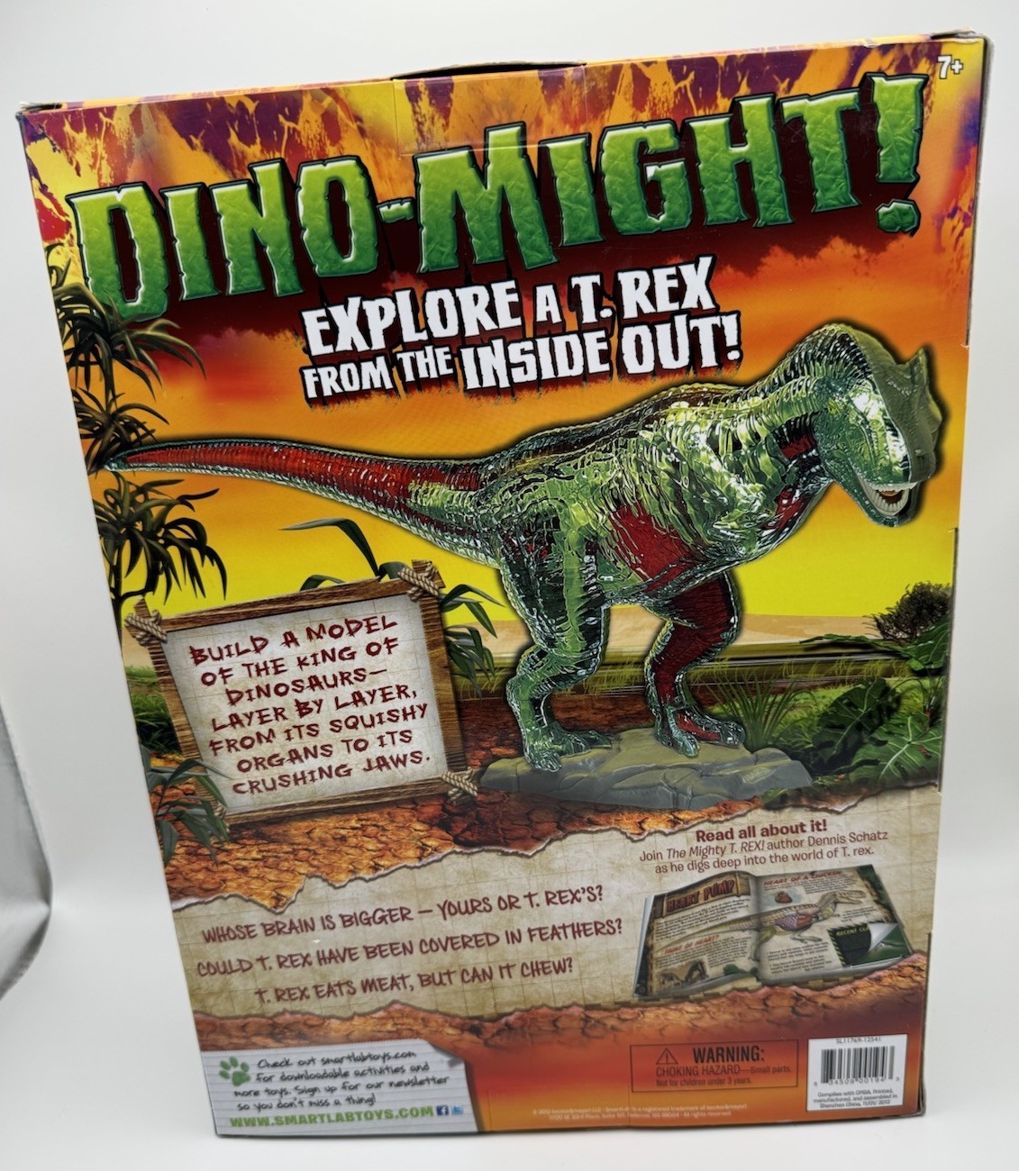 Dinosaur Science Lab Educational STEM 5 T-Rex Organs Squishy 23-Pc Model Sealed