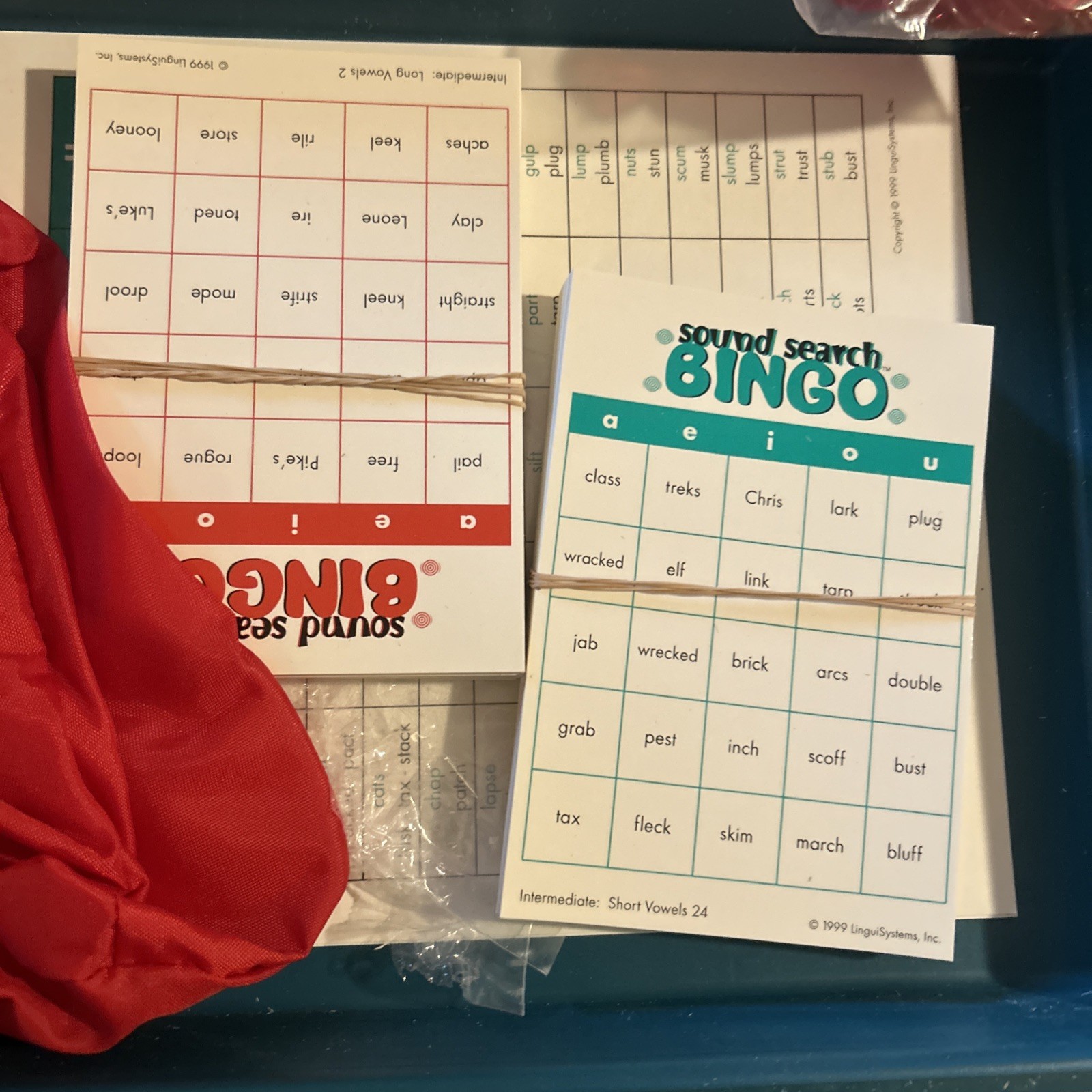 LinguiSystems Lot of 4 Sound Bingo Word Scramble Two In Vocabulary Play-By-Play