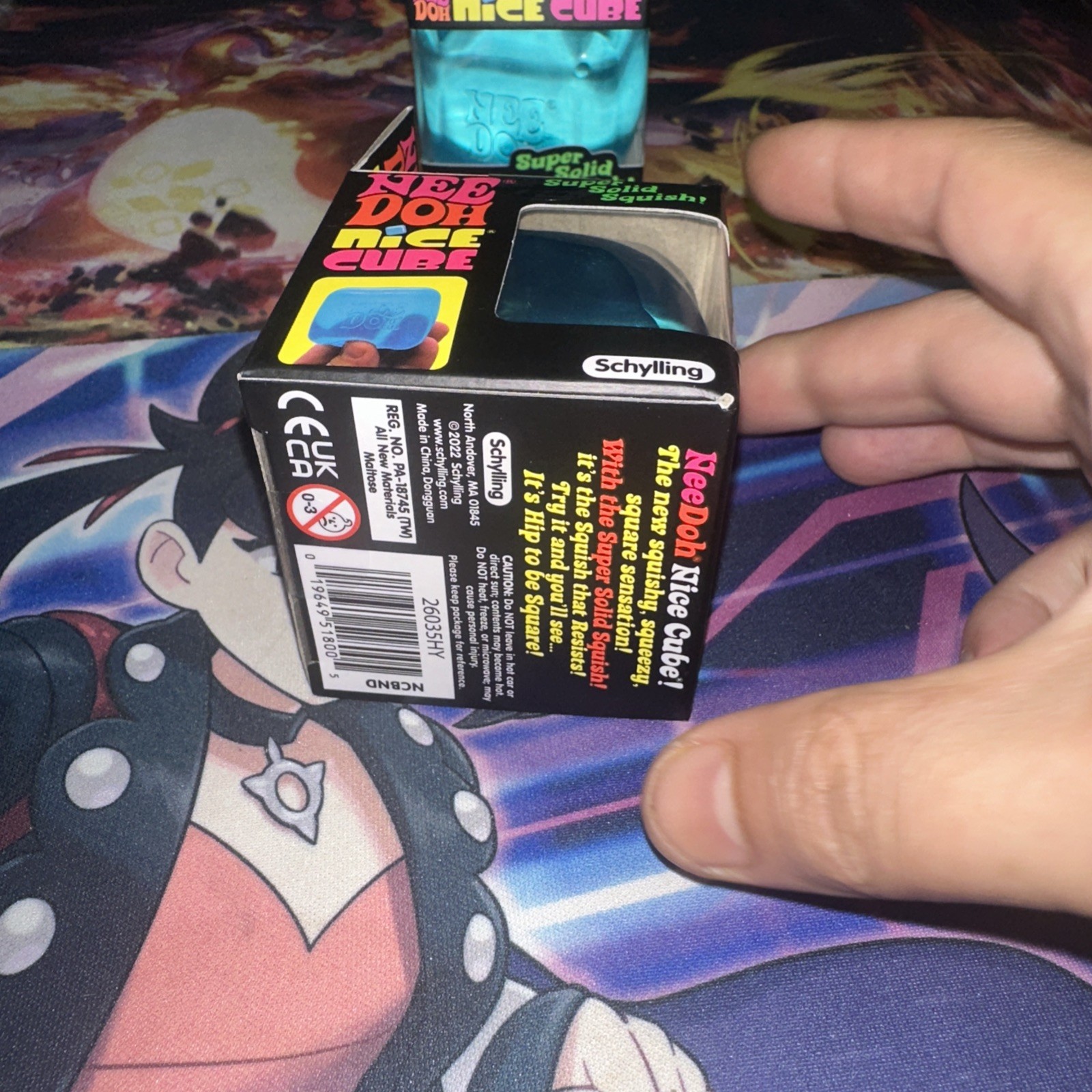 NeeDoh Nice Cube – Super Solid Squish! (Blue) – Brand New/Factory Sealed!