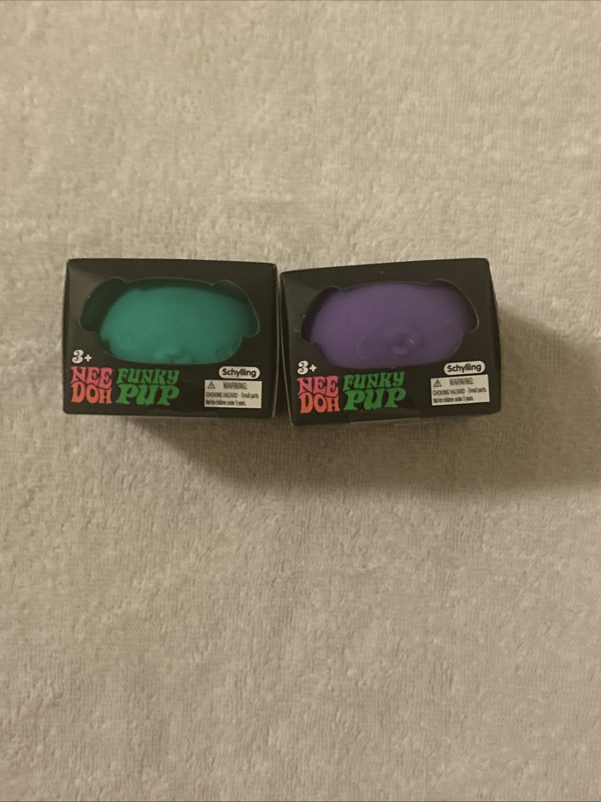 Schylling NeeDoh Funky Pup – Purple& Teal Squishy NEW Authentic Nee Doh!