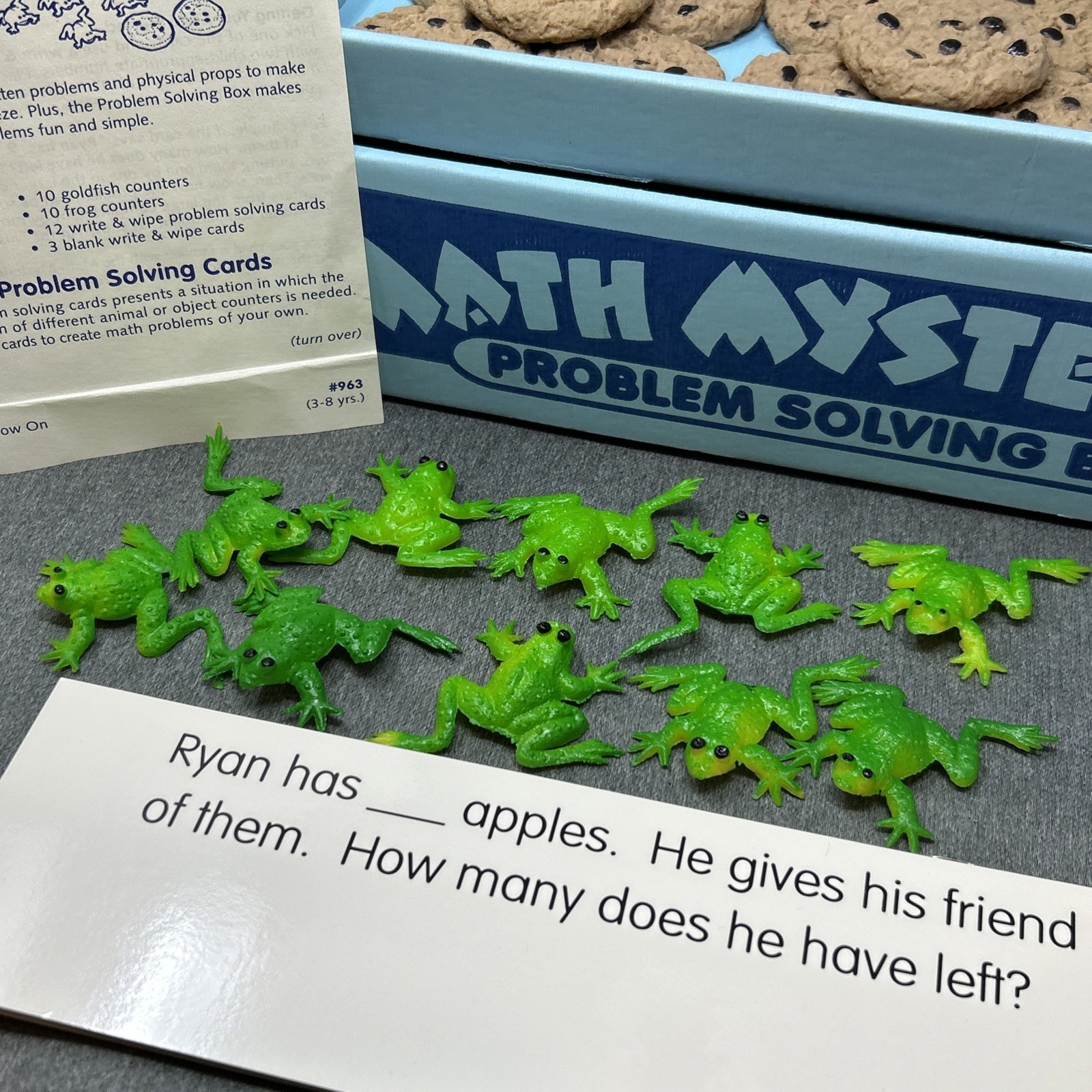VTG 1995 Toys To Grow On Math Mysteries Problem Solving Box Fun Homeschool #963