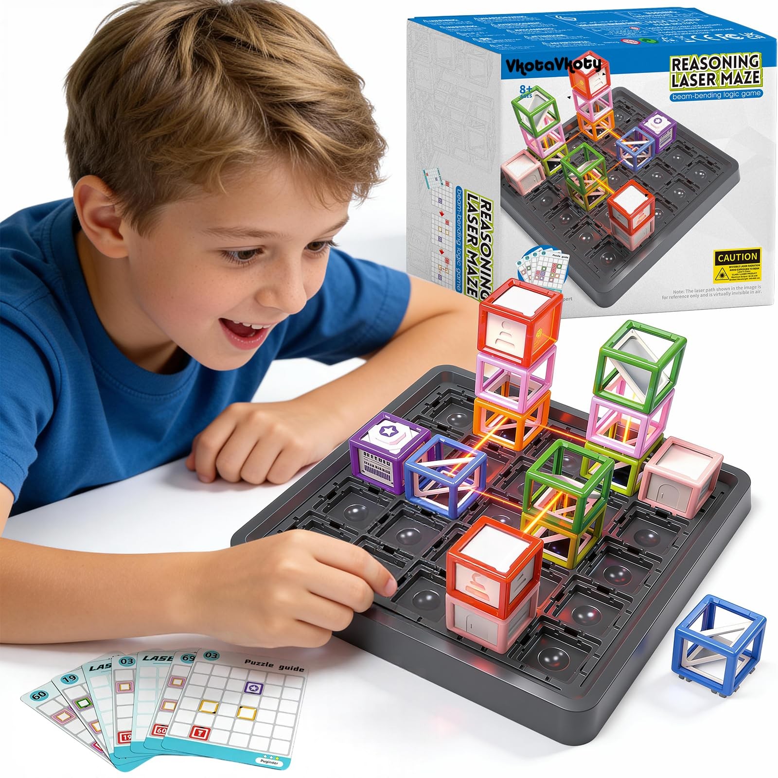 VkotaVkoty 2026 New Laser Maze Reasoning Game, STEM Toys for Ages 8-13 with 6…