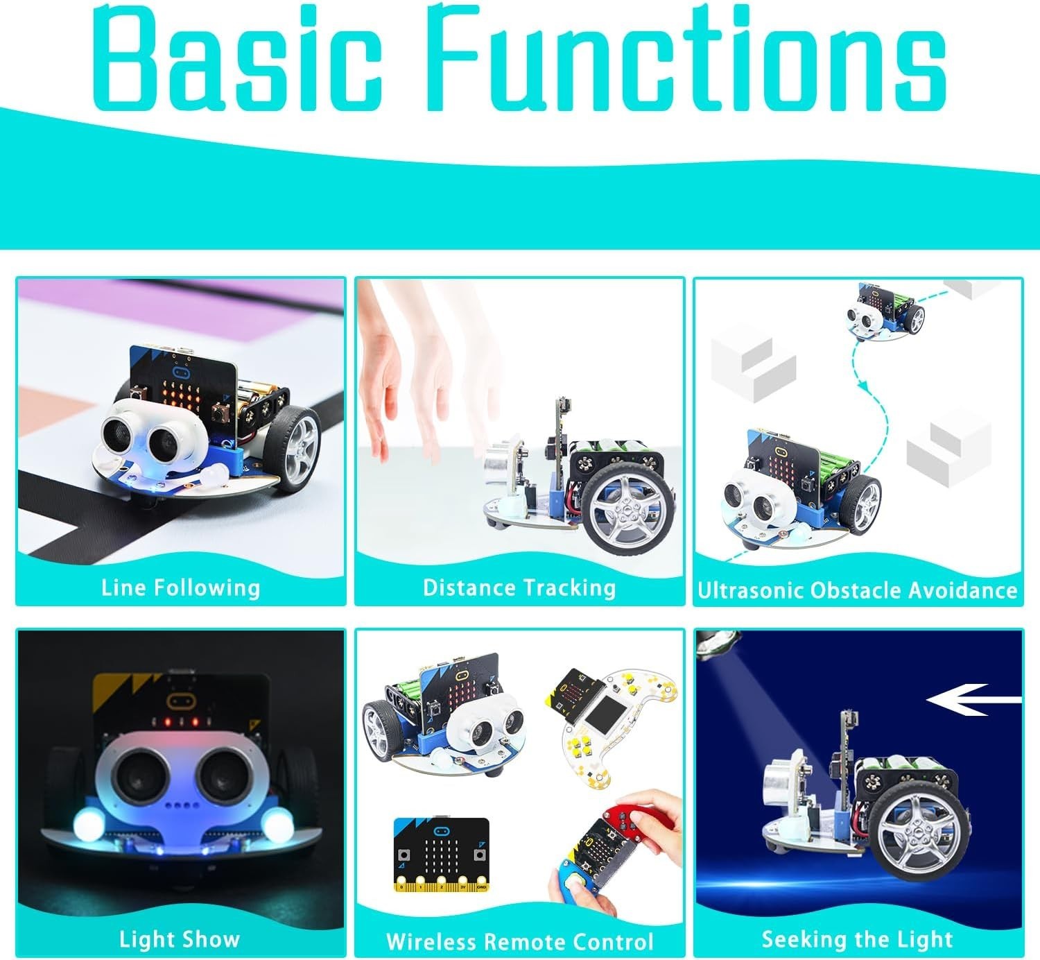 Cutebot Mini Robot Car Kit for BBC Micro:bit V2/V1