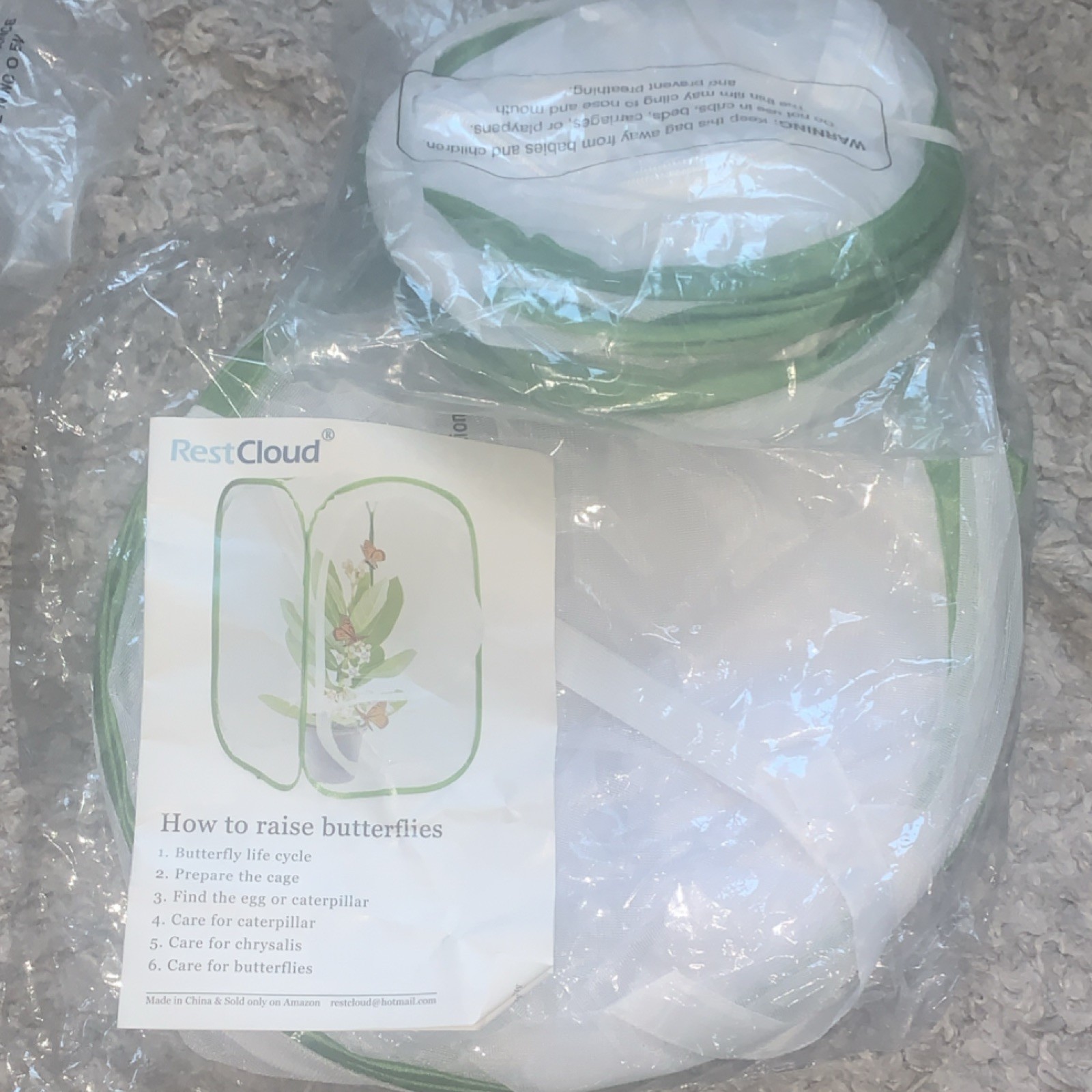 RestCloud Butterfly Habitat Cage Educational Kit for Kids Ages 4-7 8-11 Years