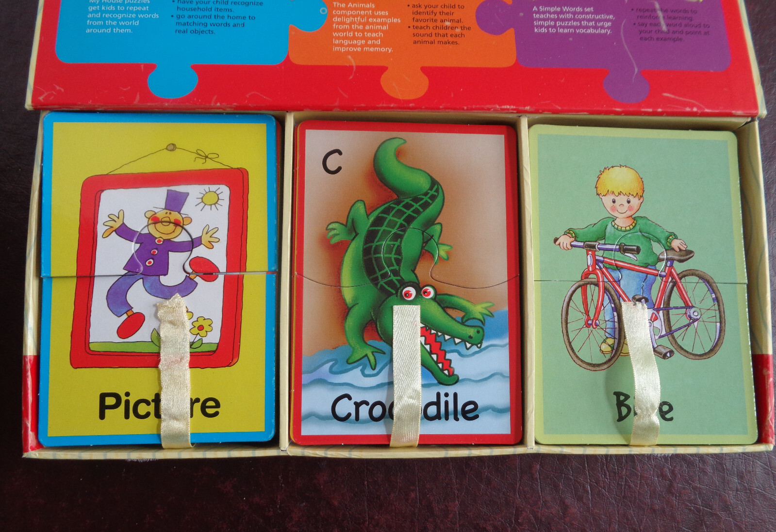 FIRST WORDS Puzzle Set~House-Animals-Simple Words Early Childhood Development