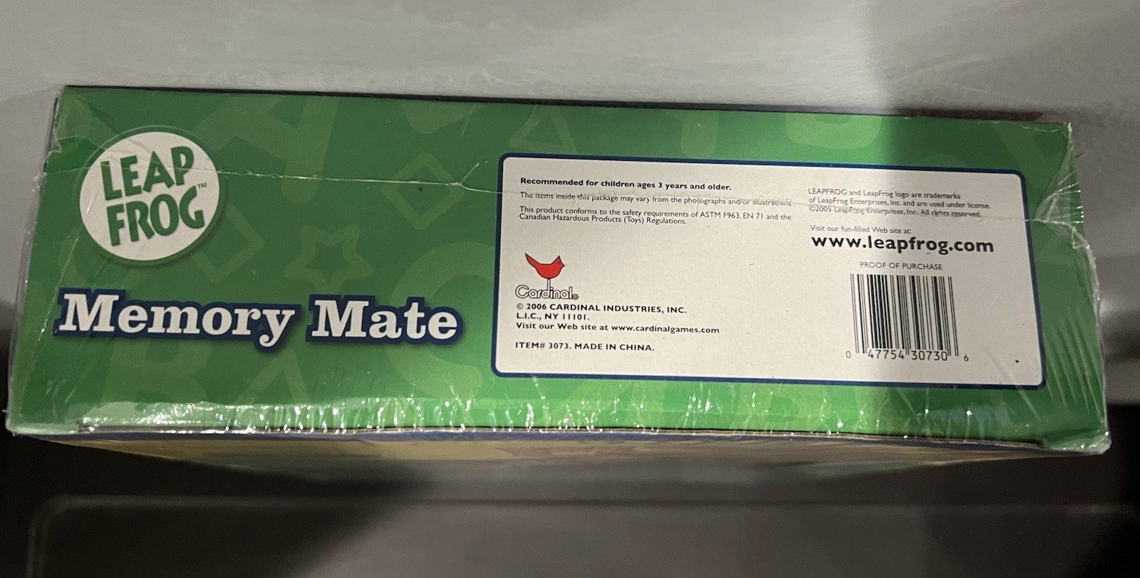 LeapFrog Memory Mate Bilingual English Spanish Matching Game Sealed 2006