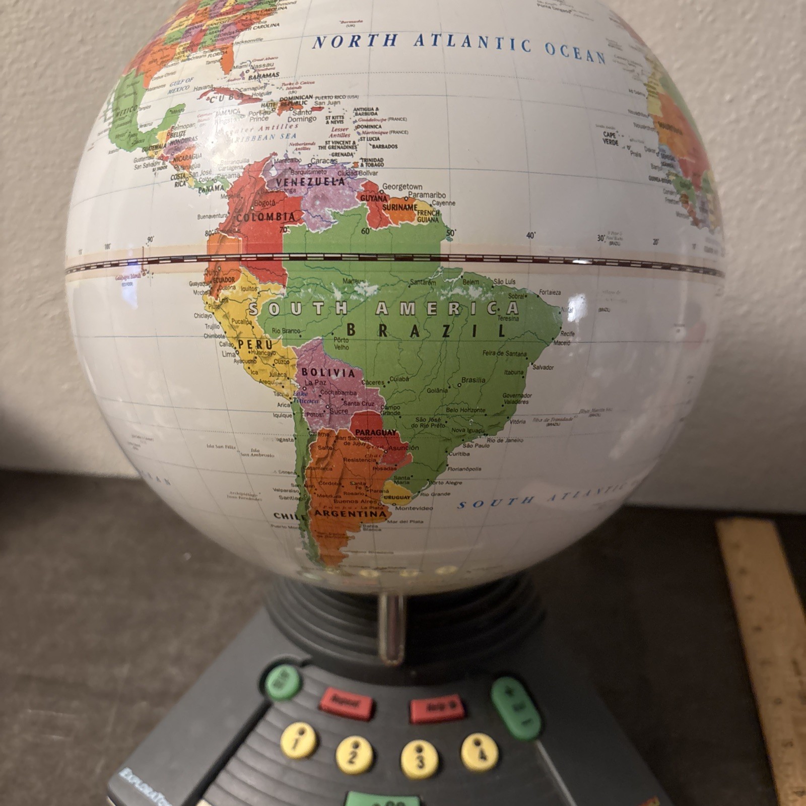 ExploraToy Geo Safari World Talking Globe Quiz Learning Game # 6490