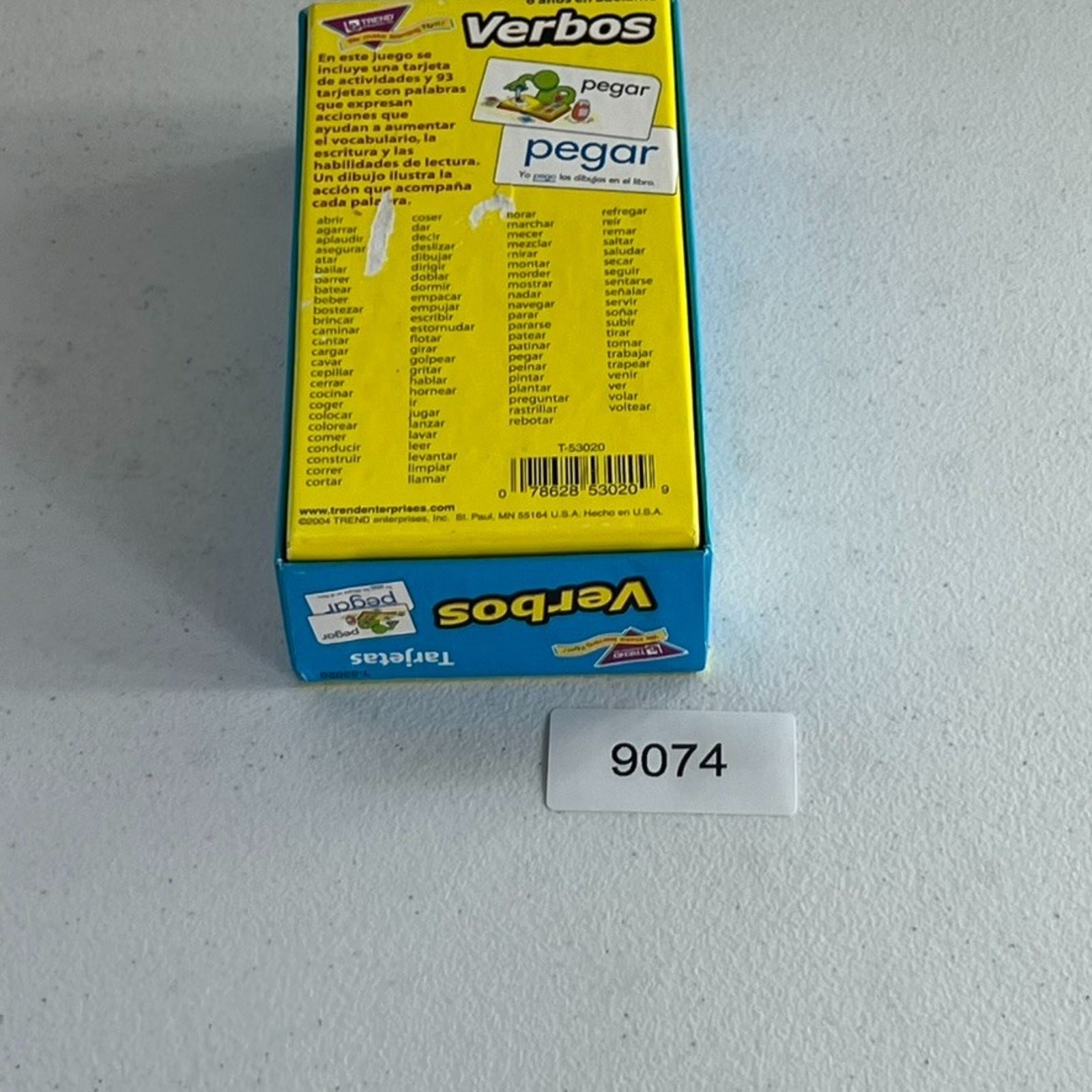 Trend Enterprises Verbos Skill Drill Flash Cards
