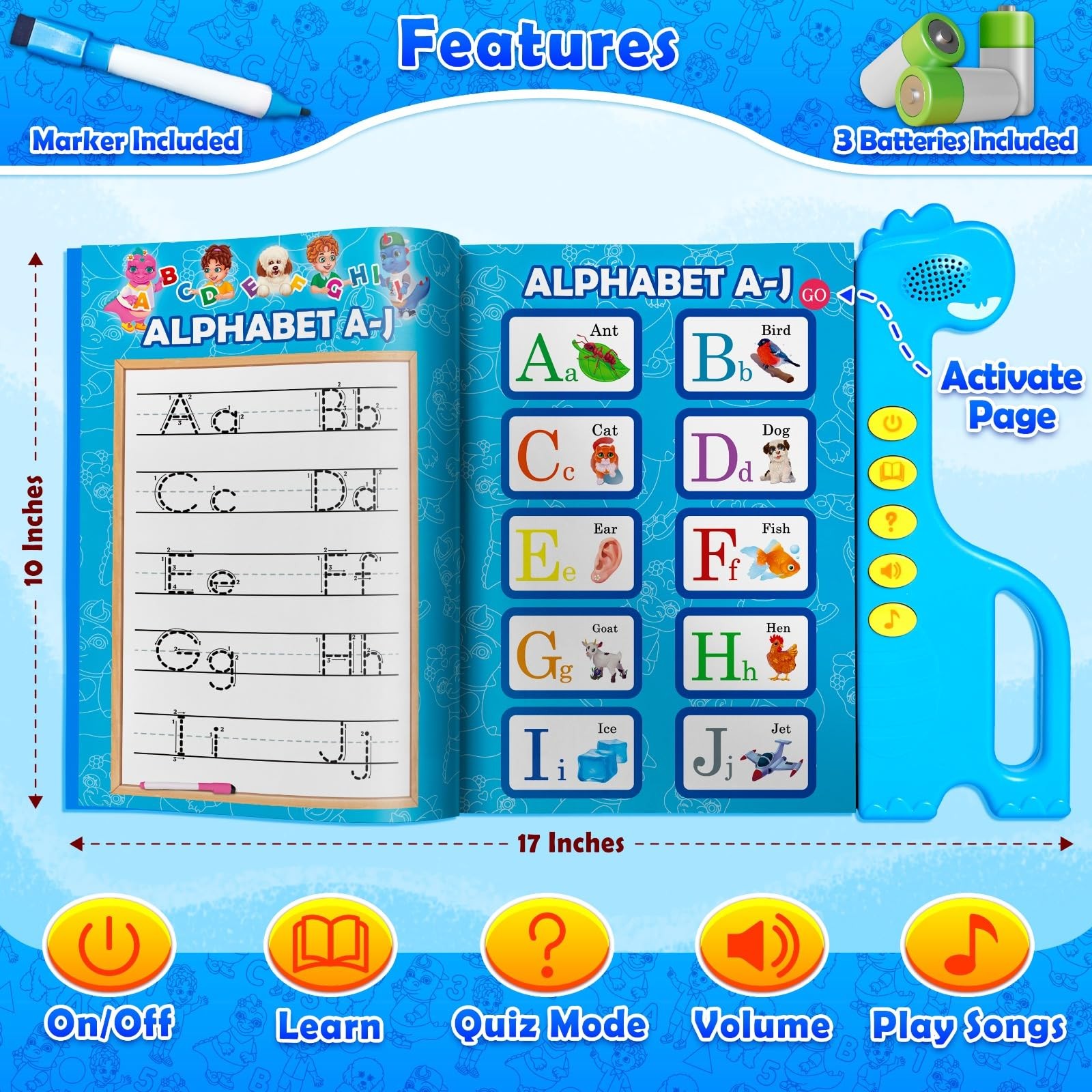 ABC Learning for Toddlers | Learning Resources | English & Spanish Sound Book…