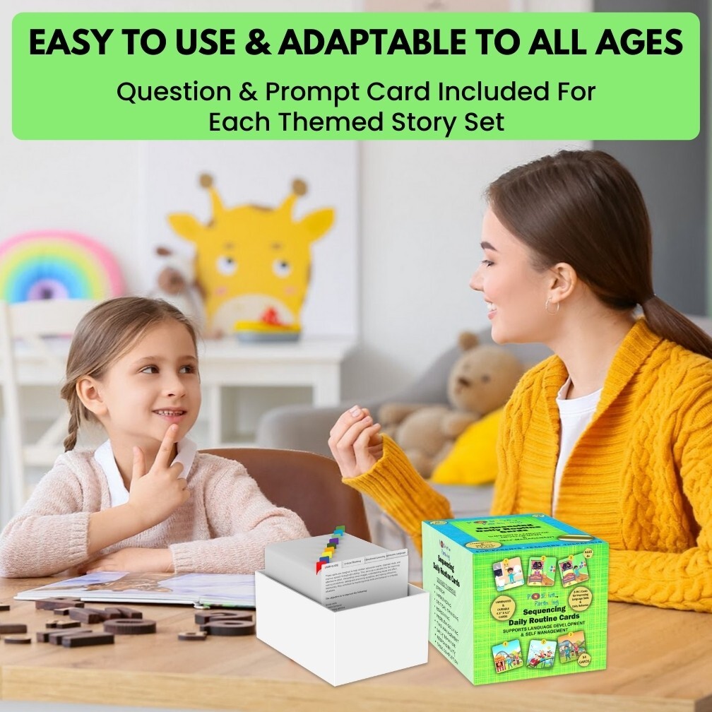 Sequence for Kids: Daily Routine Cards; Speech Therapy Material