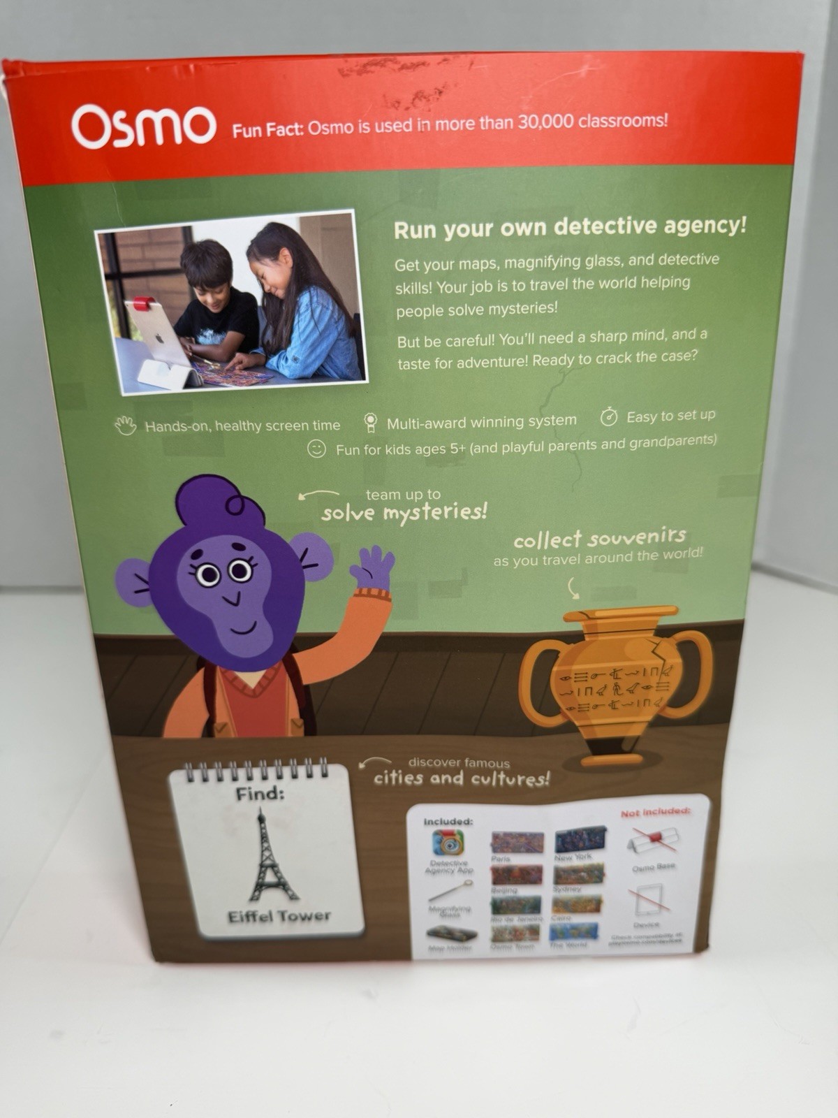 Osmo Detective Agency Search & Find Mystery Game Explores The World Complete EUC