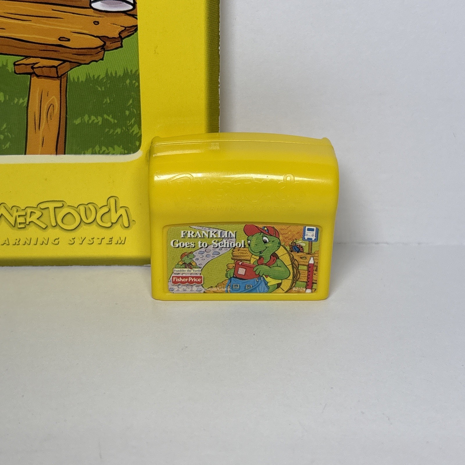 Fisher Price Franklin Goes to School Power Touch Book & Cartridge TESTED & WORKS