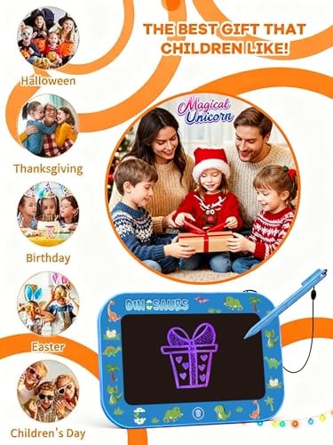 LCD Writing Tablet for Kids, 10 inch Colorful Doodle Board Darkblue-10in
