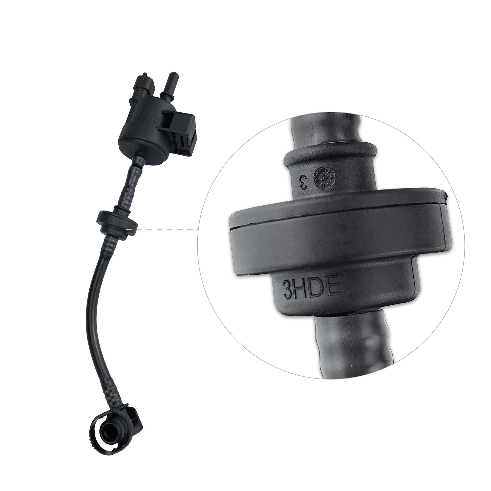 Vapor Canister Purge Valve Solenoid EVAP 1.5 x 10.5 x 2.5 inches