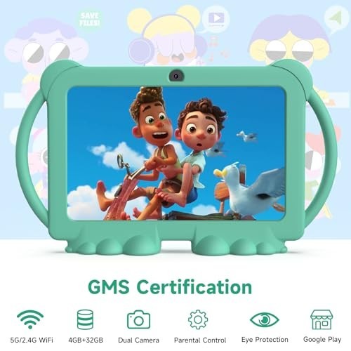 7″ Kids Tablet – 4GB RAM, 32GB Storage, 1TB Expandable, Android, Parental Contro