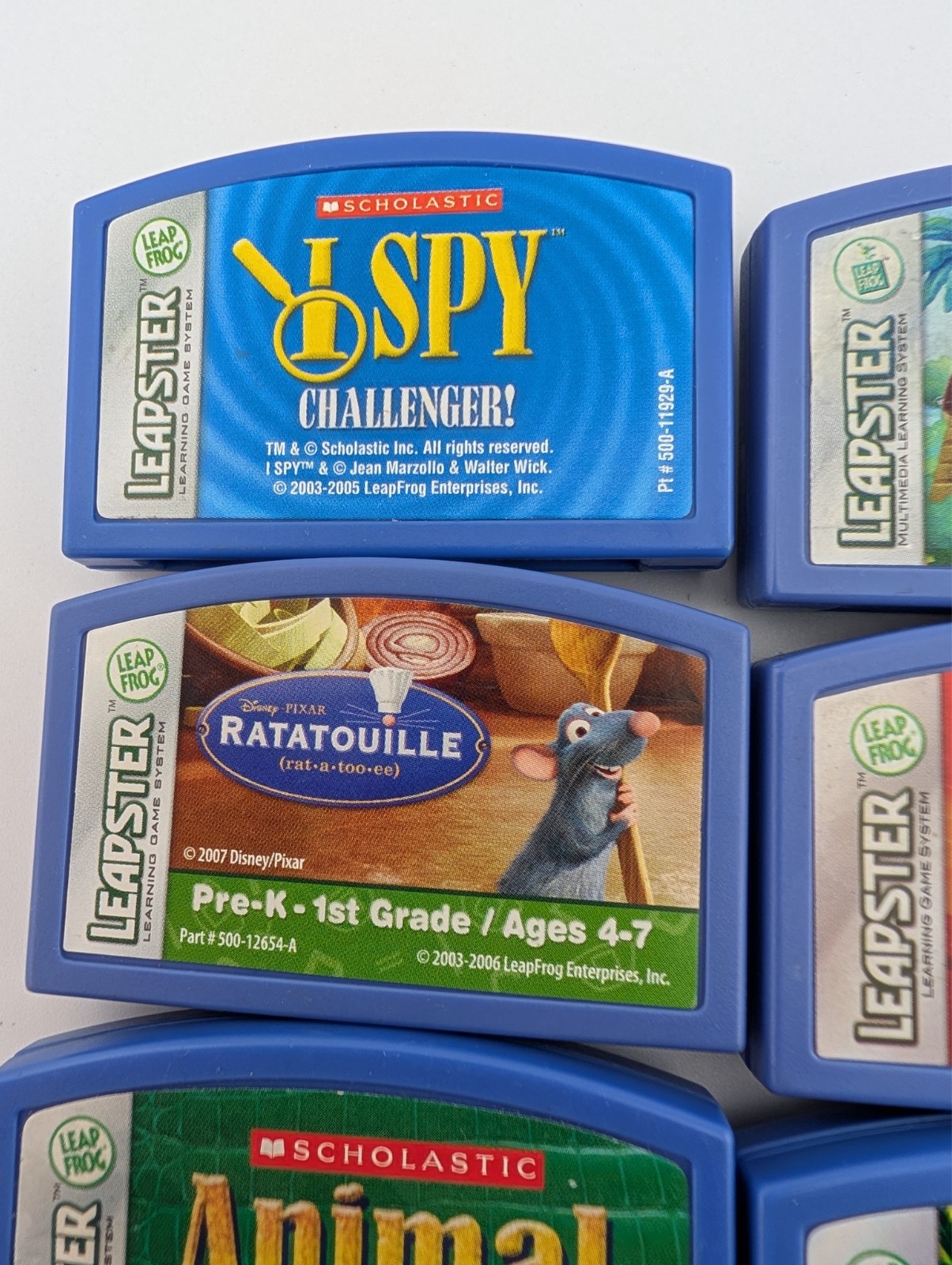 Leap Frog Leapster Learning Cartridges Used Lot Bundle 14 Games