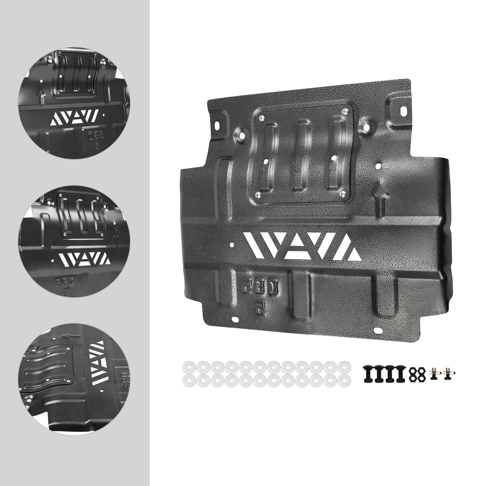 Lower Front Splash Shield Protector Underbody for 2018-2022 Ford F-150 3D Alloy