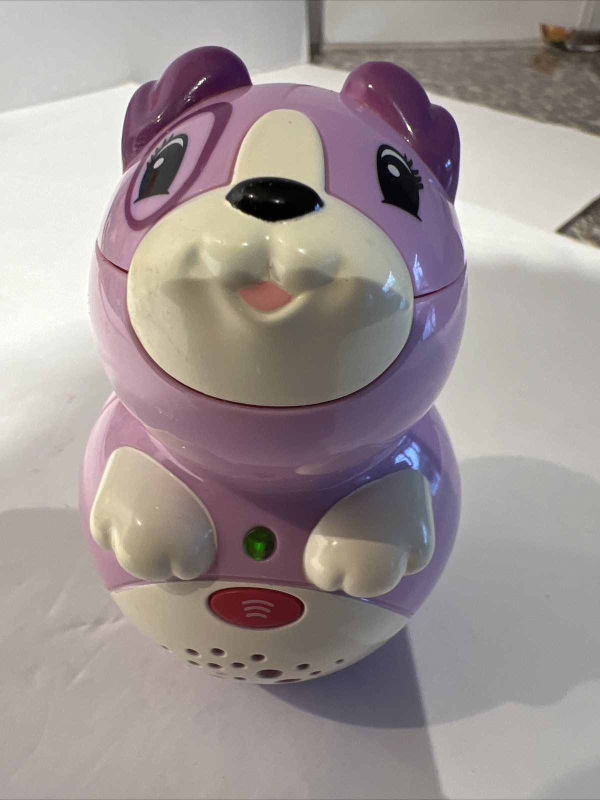 Leap Reader Junior Purple Puppy Reader Learn To Read Lot Books/Power Cord Works.