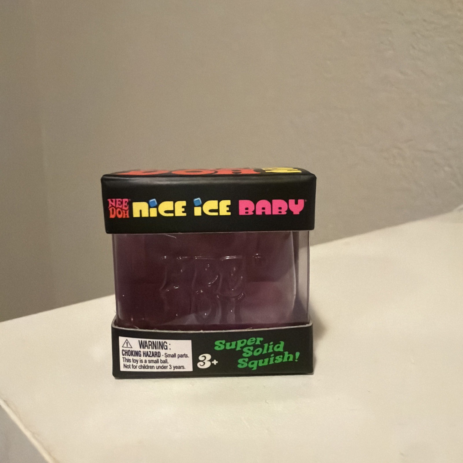New! Nee Doh PURPLE Nice Ice Baby Cube Fidget Toy Schylling Sensory