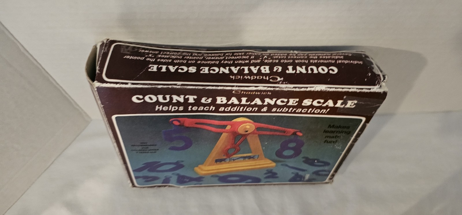Vintage Chadwick Count & Balance Scale Toy 1986 Math Add Subtract