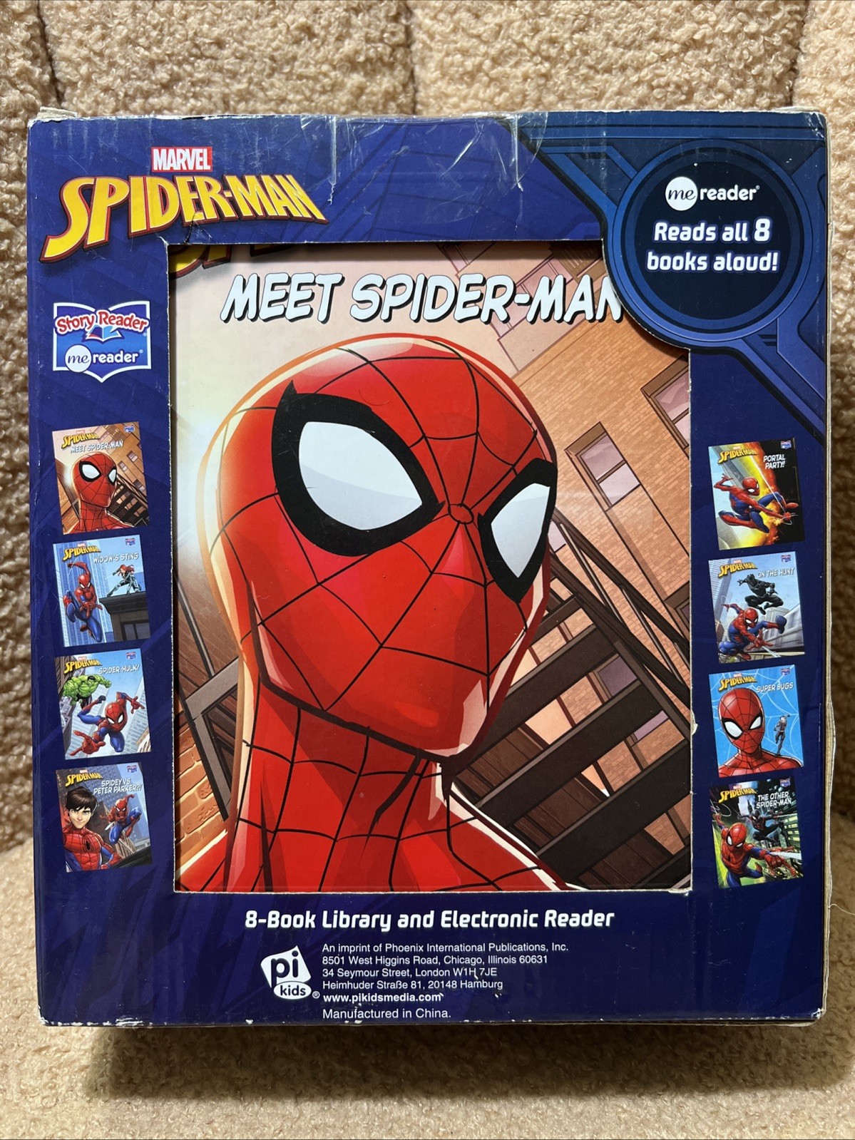 Marvel Spider-Man Me Reader 8-Book Library & Electronic Reader