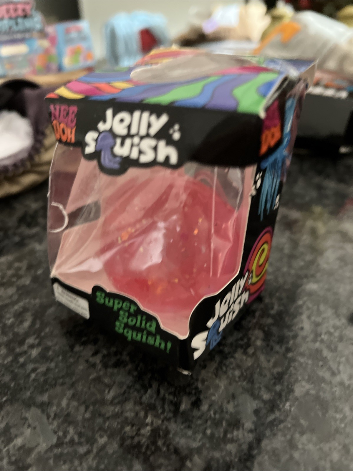 Nee Doh Jelly Squish Super Solid Squeeze Toy Pink 3+ Years 4-7 Years Sensory