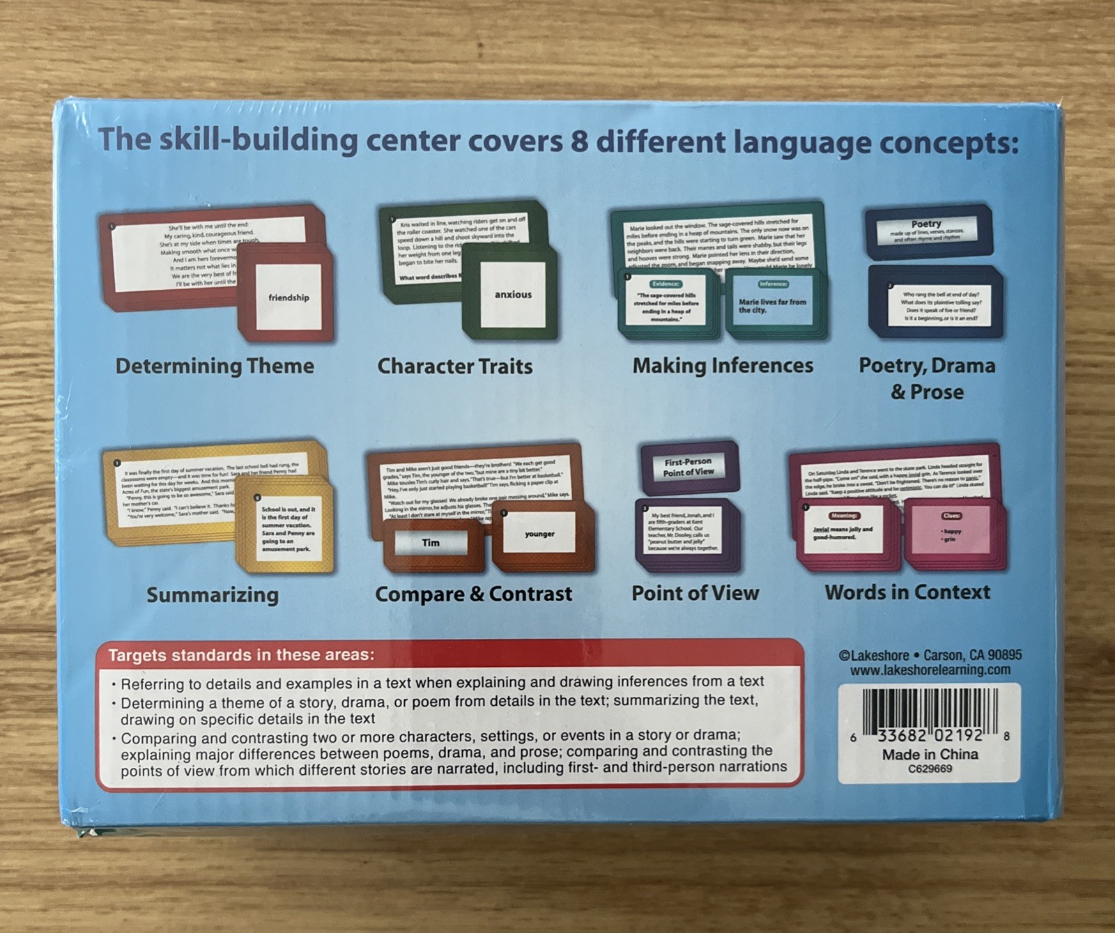 Lakeshore PP958 Match & Sort Language Quickies Literature Grades 4-5