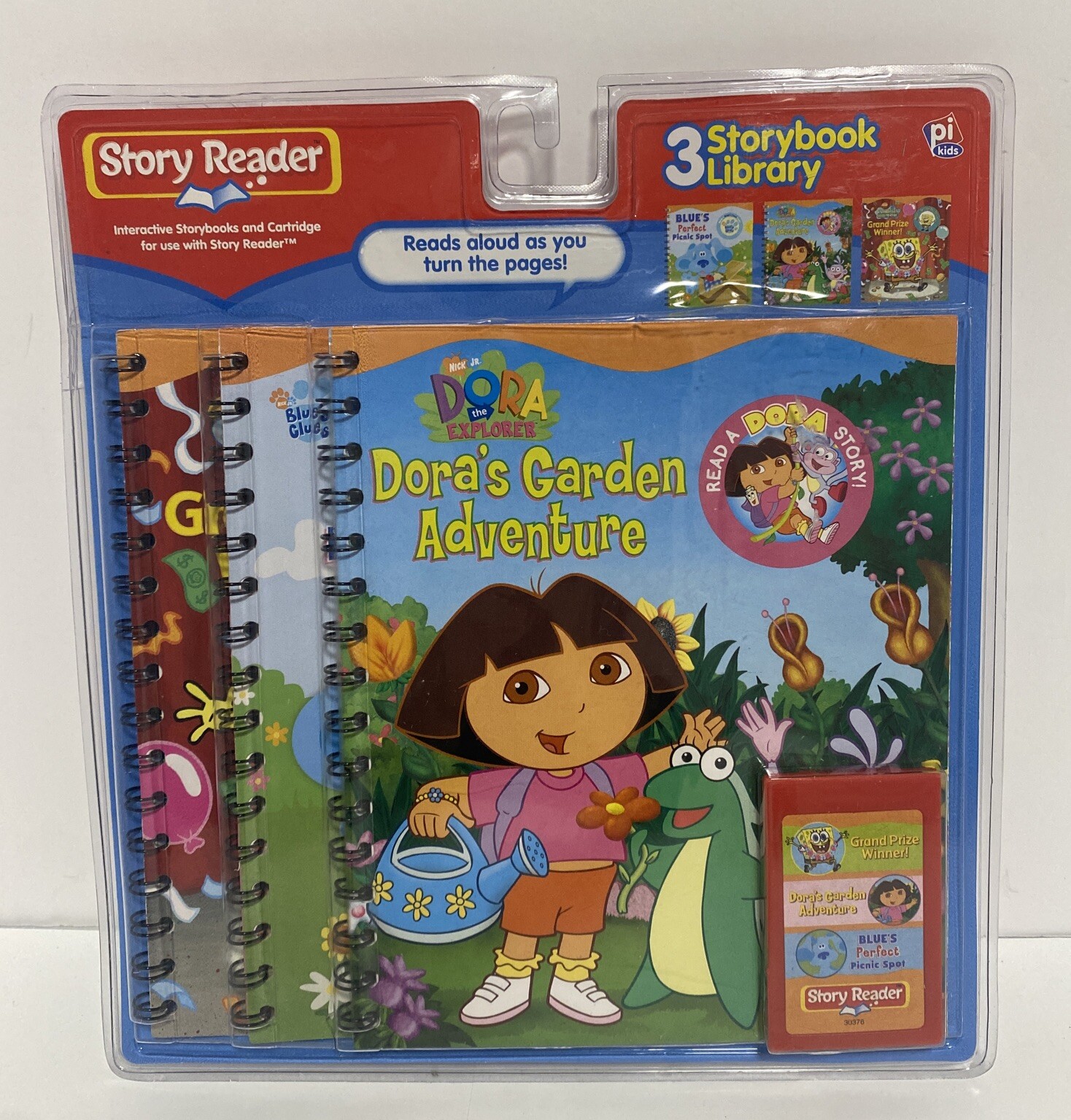 Story Reader Storybook w/ Cartridges Lot /NEW! Dora, Scooby-Doo, Pooh/Read