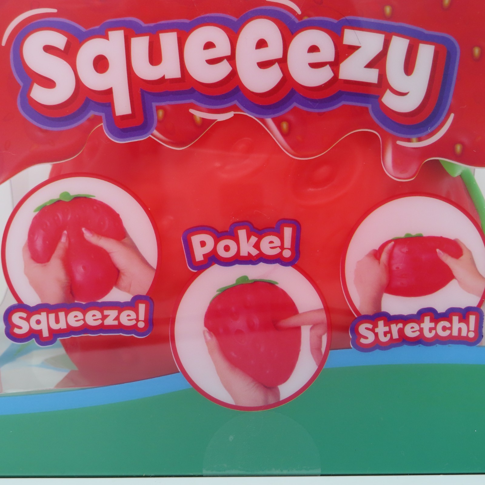 Sunny Days Jumbo Strawberry Squishy Stress Relief Sensory Fidget Toy 5”