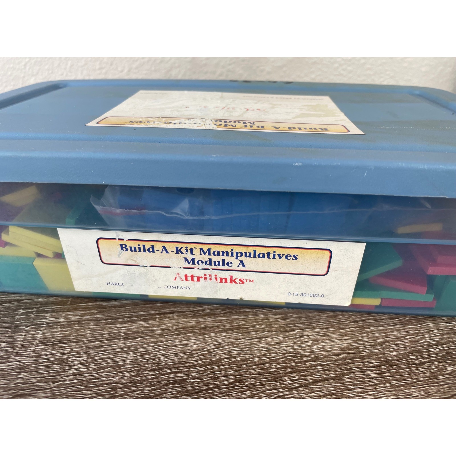 Harcourt Brace Attrilinks Math Manipulatives Kit Color Tiles Elementary Set