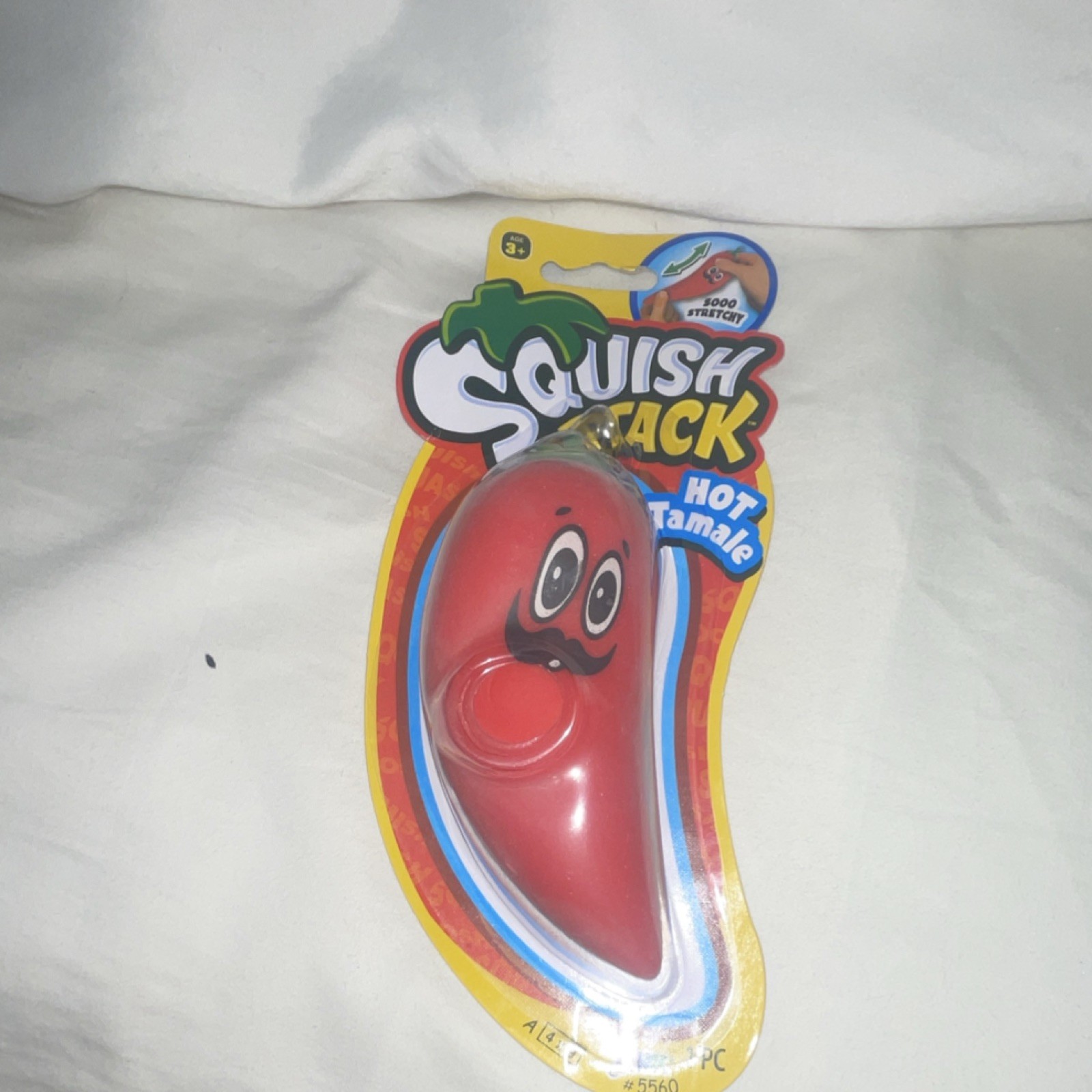 Squish Attack Hot Tamale Red Tactile Squeeze Toy 5+ Years 2023 5560