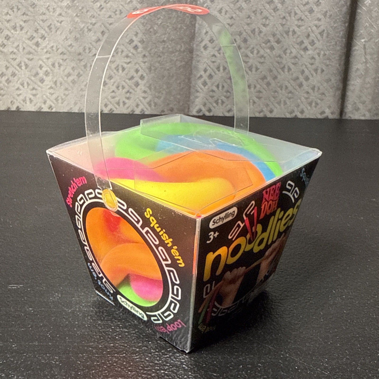 NeeDoh Noodlies Sensory Fidget Toy, RARE Nee Doh Stretchy Noodles 5 Colors USA