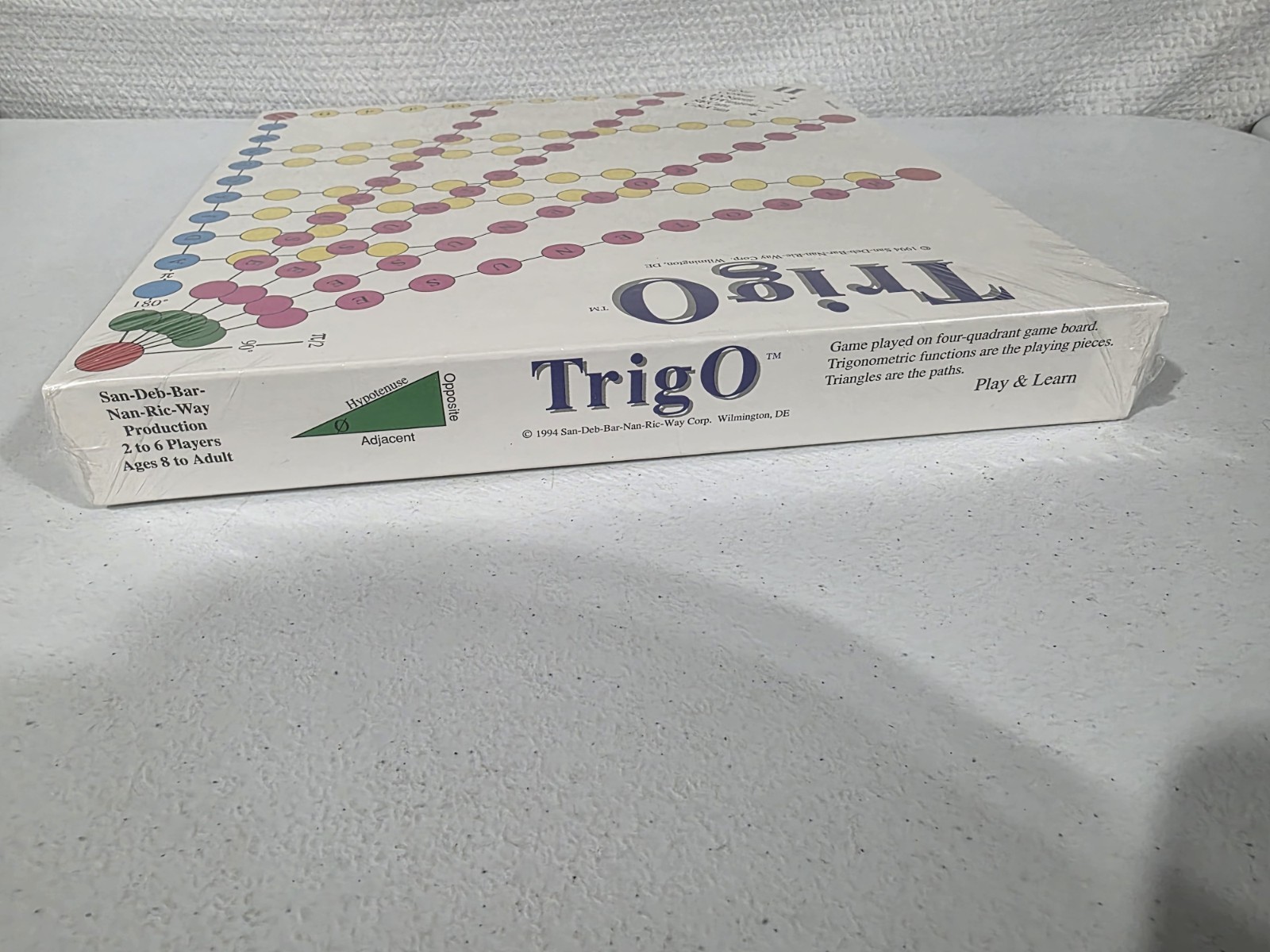 TrigO Board Game 1994 Vintage NEW Sealed Complete Trigonometry Math Education
