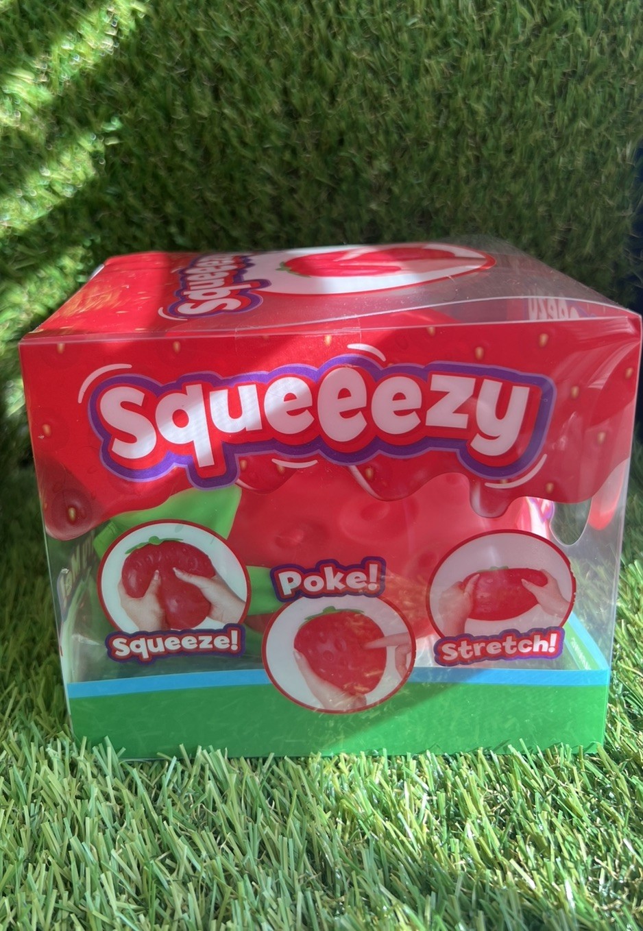 Sunny Days Authentic Strawberry Squishy Jumbo Squeezy Stress Relief Fidget Toy