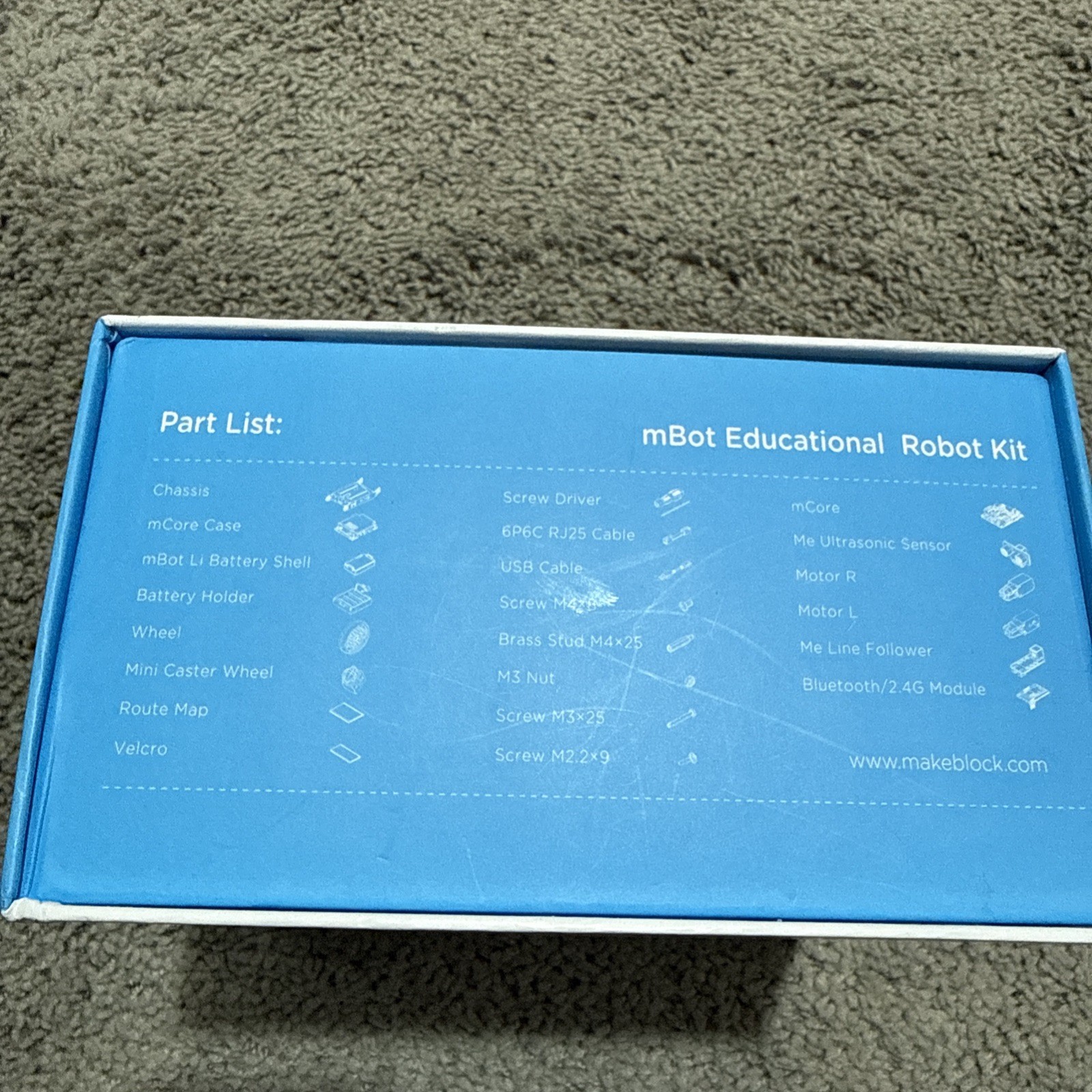 Makeblock mBot Educational Robot Kit Blue STEM Bluetooth 90053 Brand New Sealed