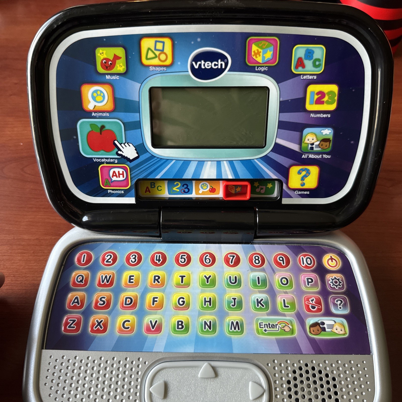 VTech Play Smart Preschool Laptop, Black preowned works perfectly