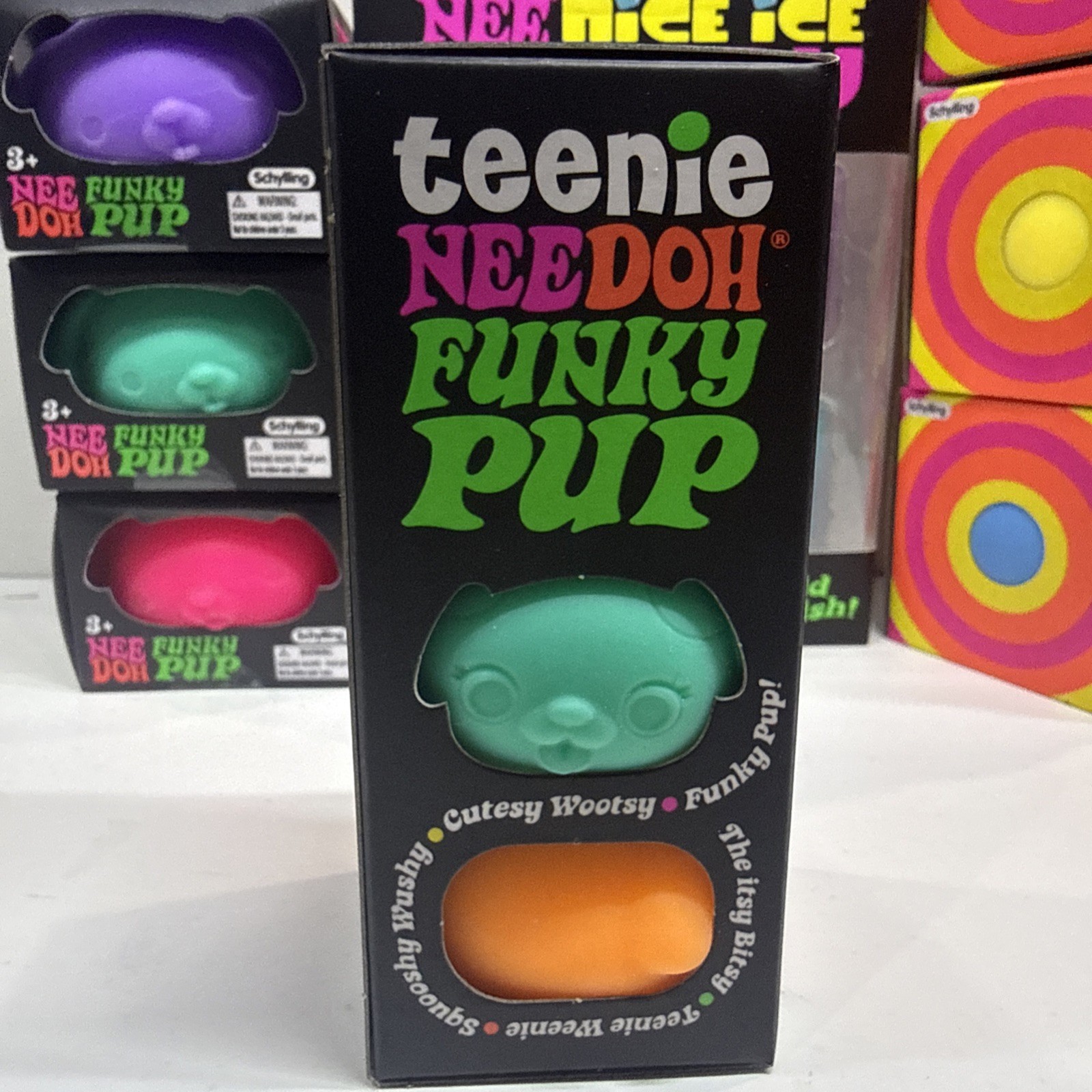 Nee Doh Lot of 6 funky 1 Nice Ice Baby 3 Color Change – New – 100% Authentic!!!