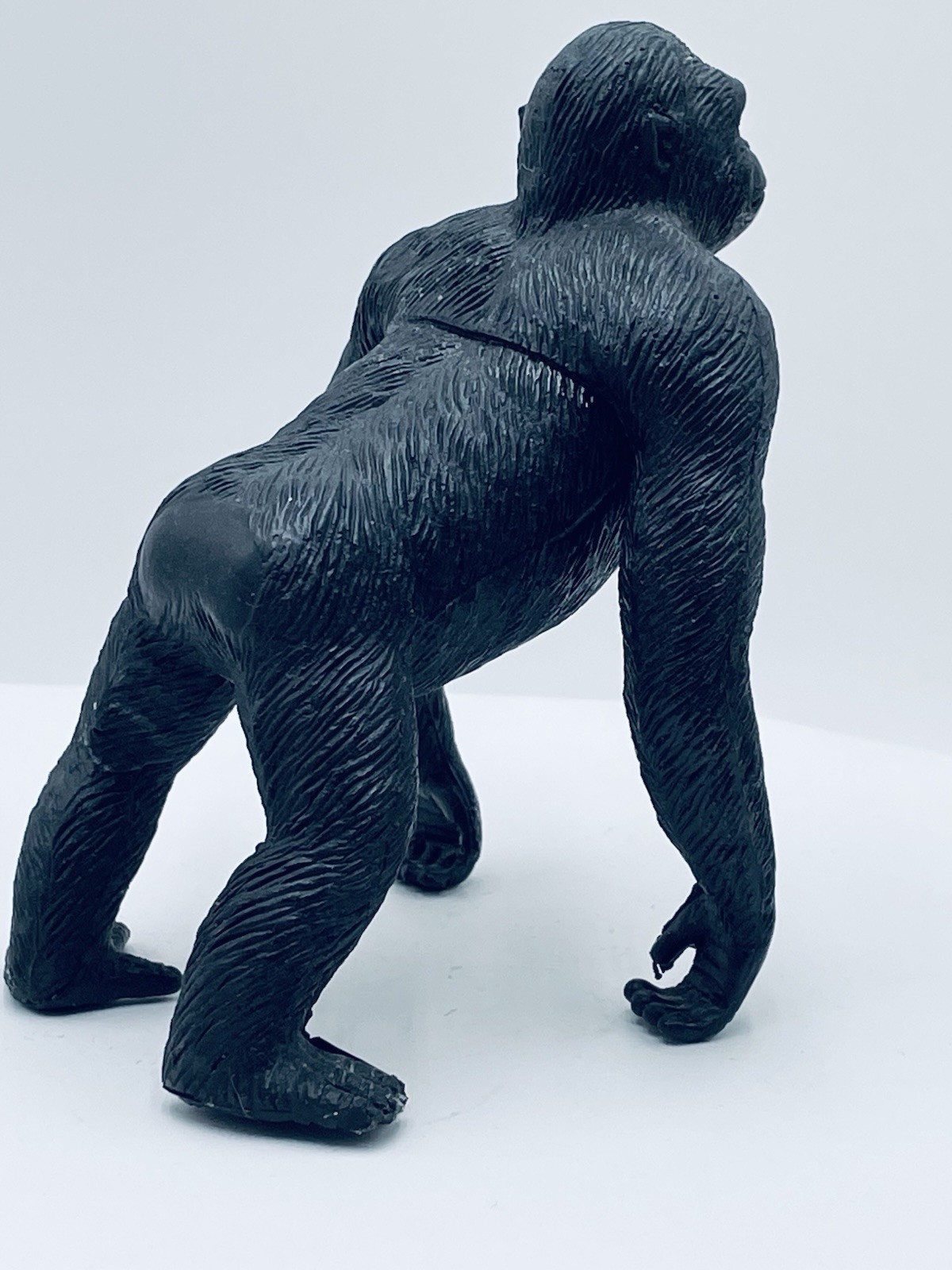 VTG 1987 Rubber Hard Plastic GORILLA APE Toy Figure Zoo Wild Animal Safari
