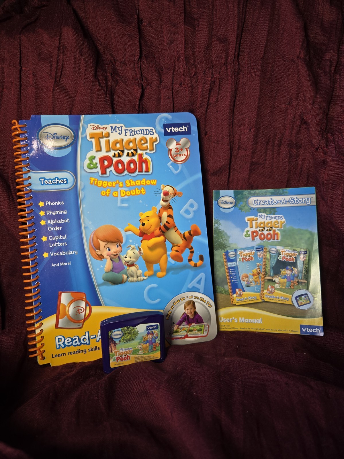 VTech Disney Create-A-Story Electronic Learning System w/ 4Story Books, 3+ Years