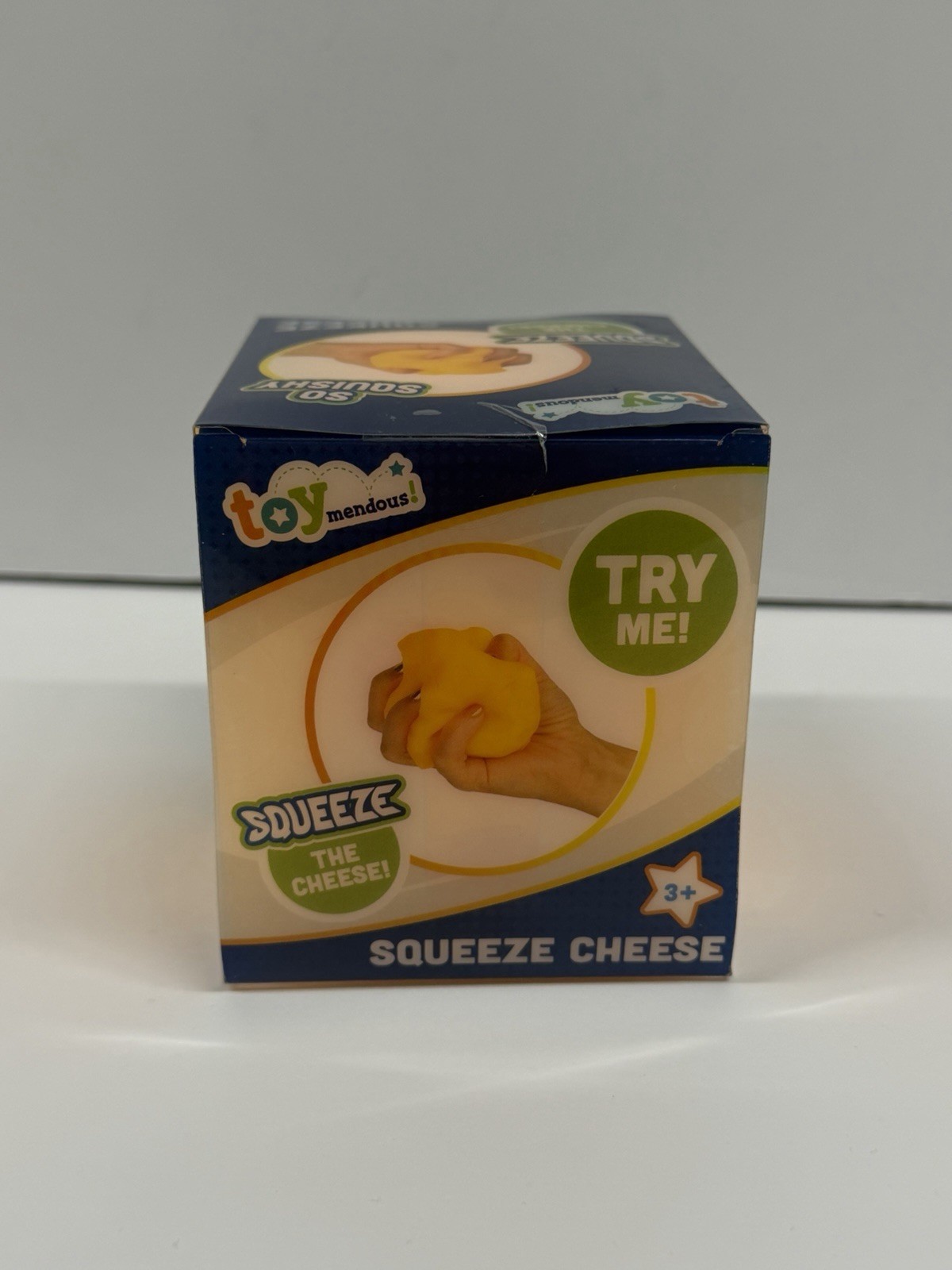 🧀 Squeeze Cheese Large Squishy Toy Toymendous – New in Box US Seller Fast Ship