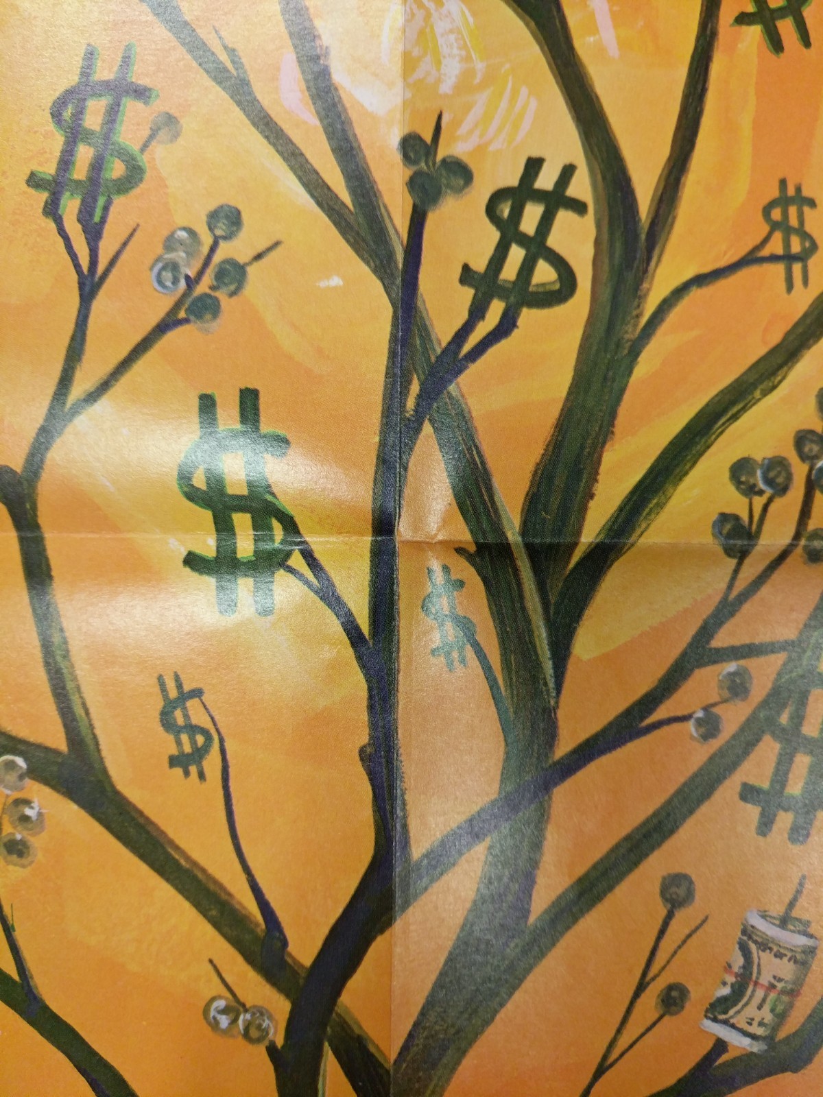 Peabody Myers Vintage Original Money Tree And Art 1967 School 2 Poster Lot #2