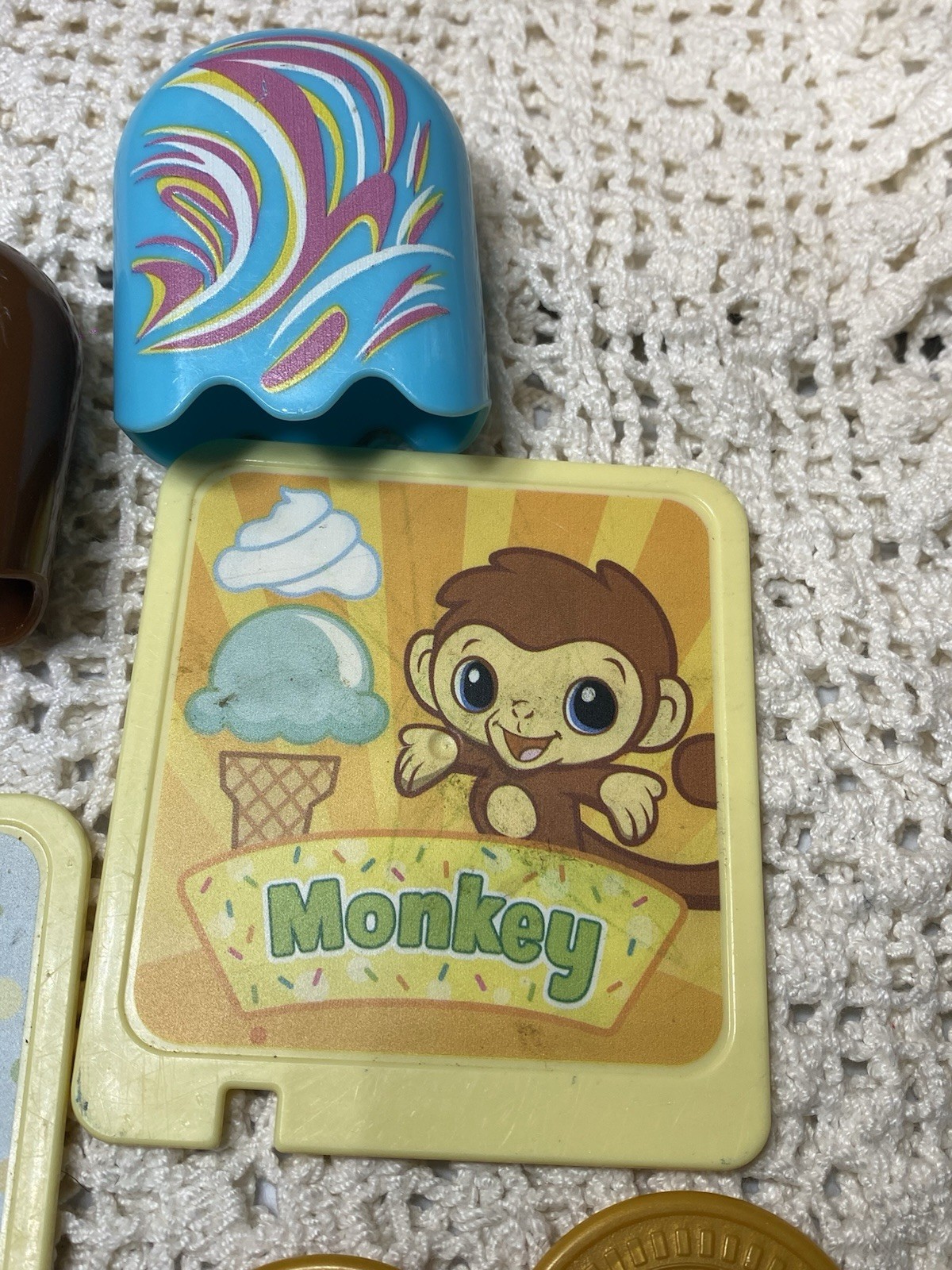 Leap Frog Scoop And Learn Ice Cream Cart Lot Of Popsicles, Toppings, And More