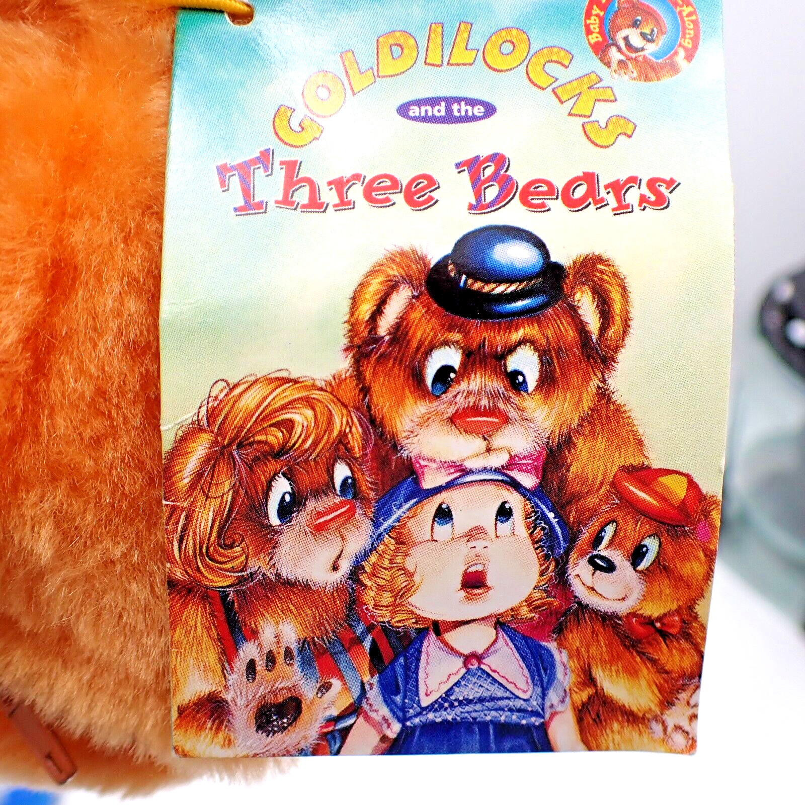 Vtg Talking Baby Bear’s Read-A-Long Goldilocks And The Three Bears Plush Toy